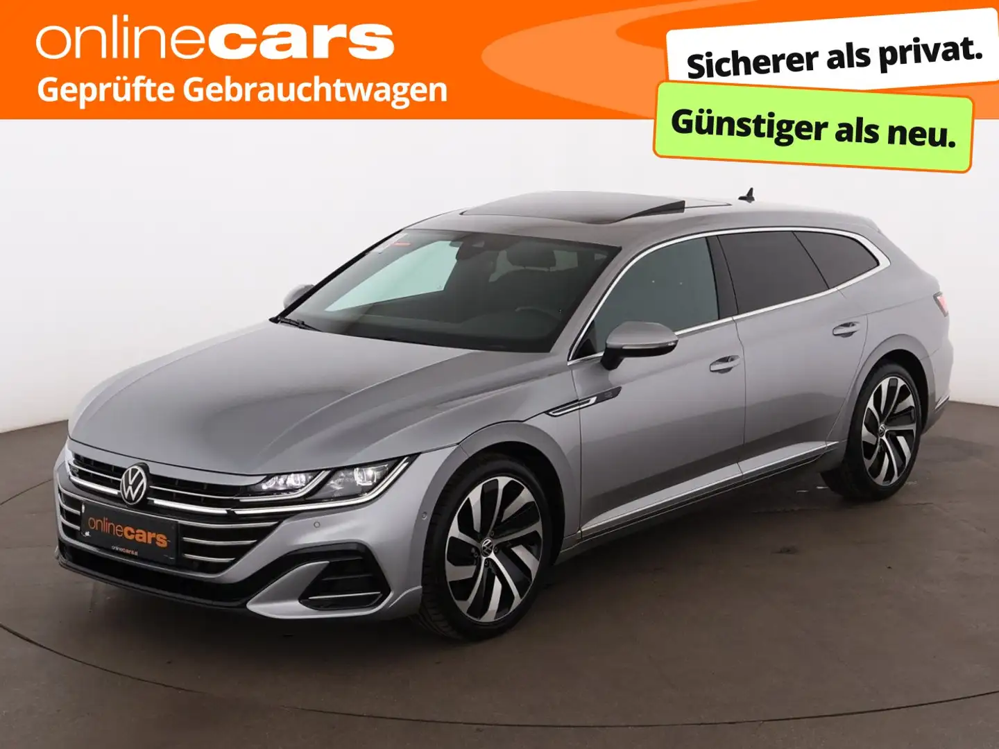 Volkswagen Arteon SB 2.0 TDI R-Line Aut MATRIX SKY RADAR Silber - 1