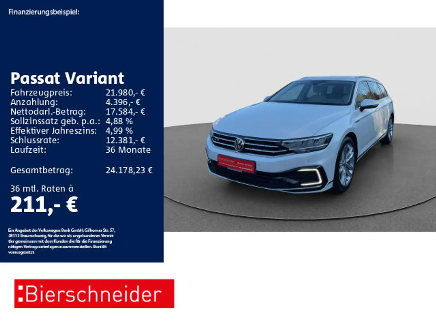 Volkswagen Passat Variant 1.4 TSI DSG GTE AHK STAND LEDER C Blanco - 1
