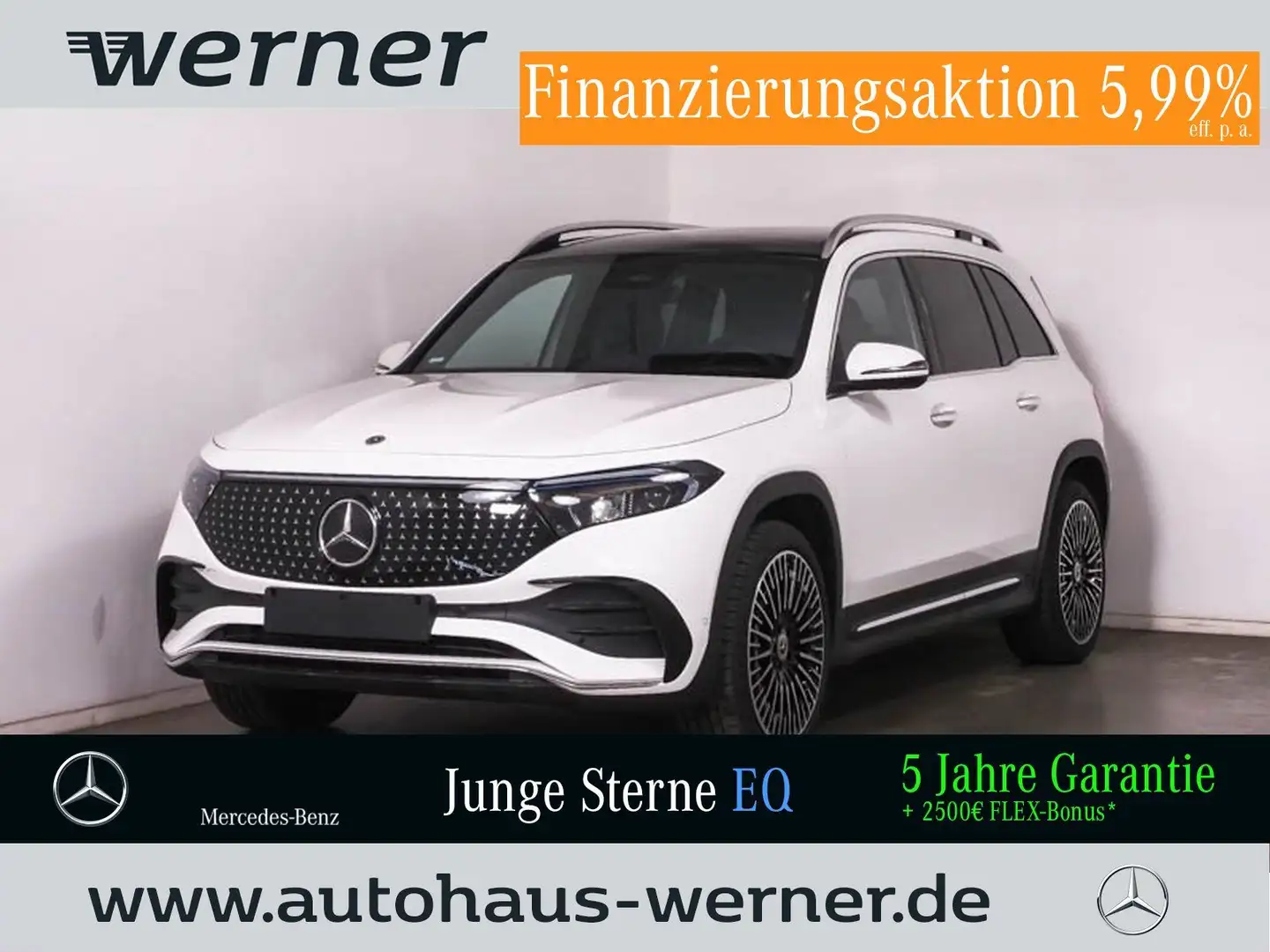 Mercedes-Benz EQB 350 4M AMG-ADV PANO AHK MEMOR FAP 360° SOUND Fehér - 1