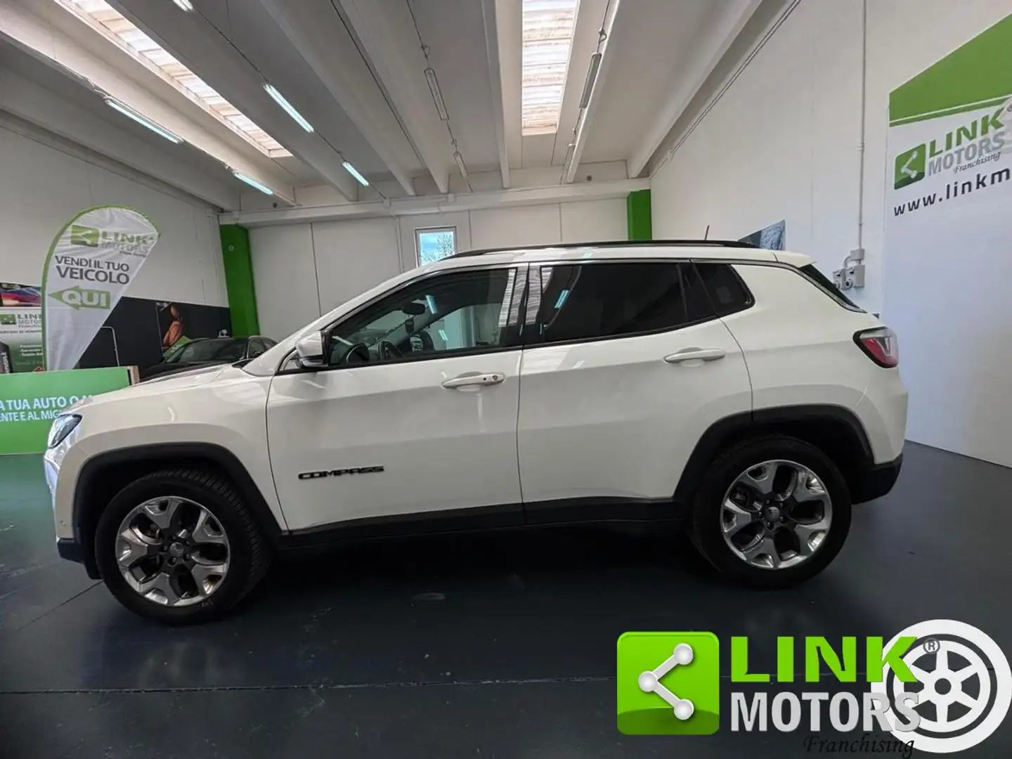 Jeep Compass 1.6 MultijetII 2WDLimited KMCERT, LED,NAV,CAMERA. Bianco - 2