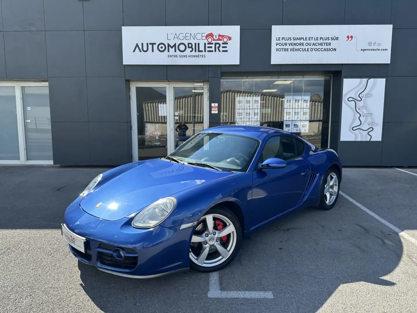Porsche Cayman Cayman S 3,4L 295cv BVM pack chrono Blauw - 1