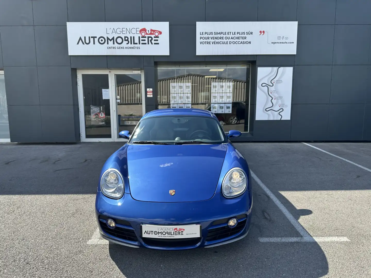 Porsche Cayman Cayman S 3,4L 295cv BVM pack chrono Bleu - 2