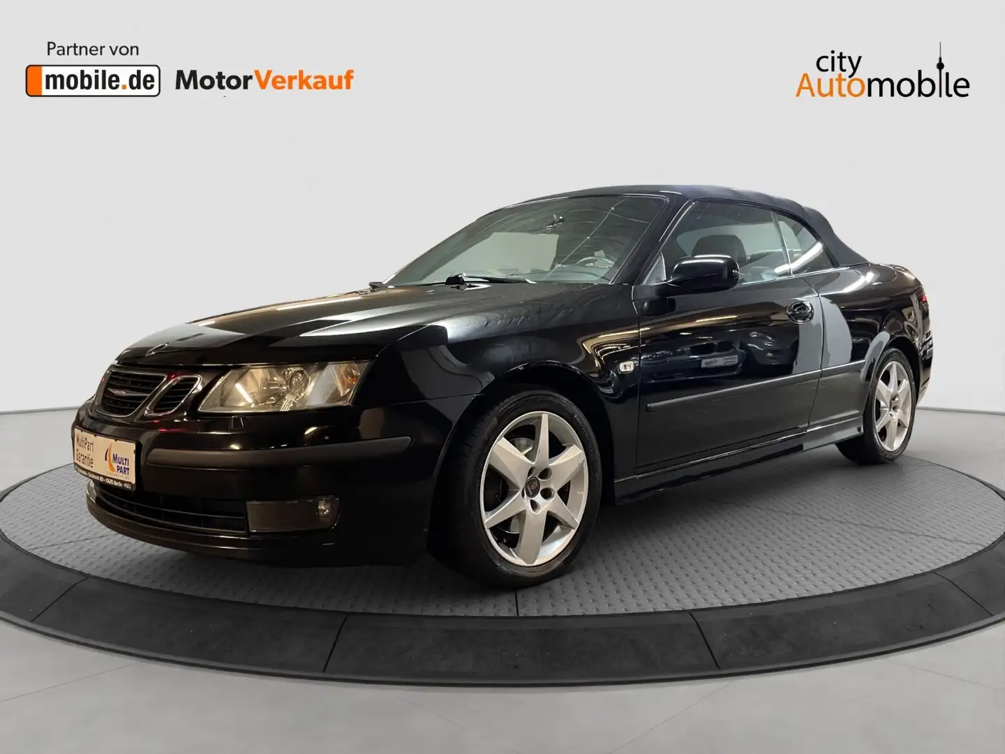 Saab 9-3 Cabriolet 1.9 TiD Vector Schwarz - 1