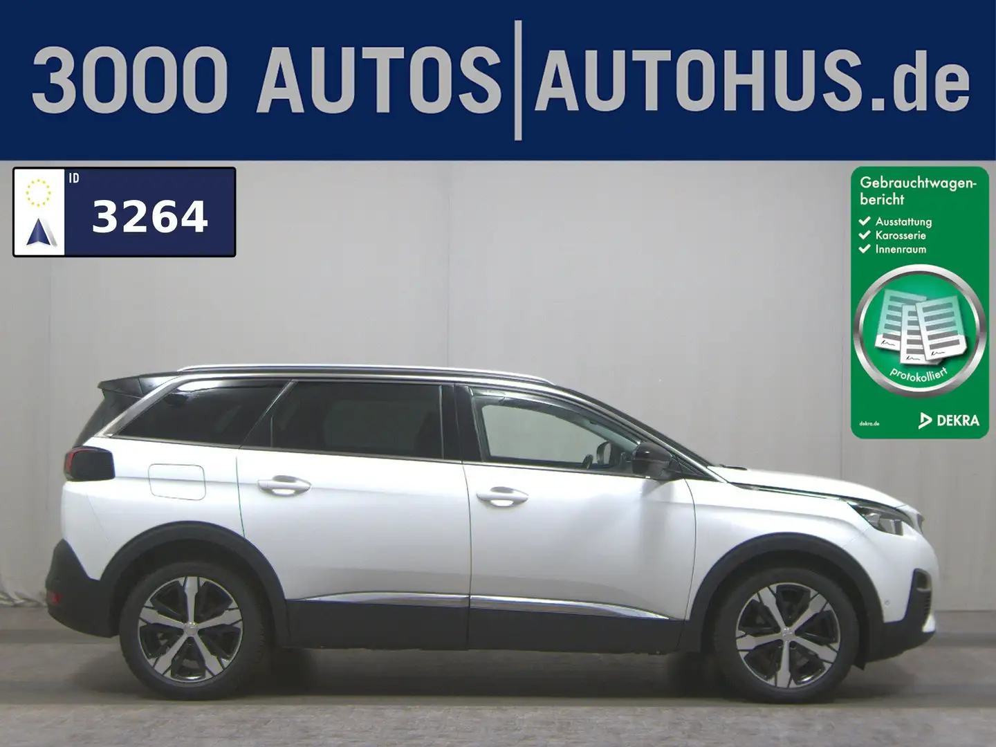 Peugeot 5008 2.0 HDi Allure T-Leder LED Pano AHK RFK Weiß - 1