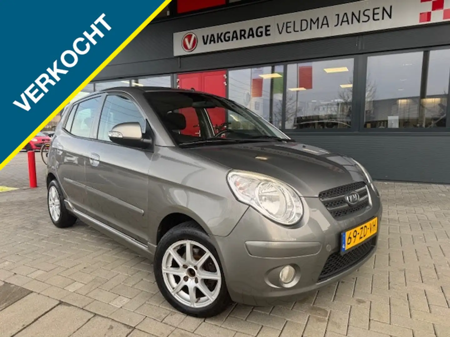 Kia Picanto Verkocht!! 1.1 X-ECUTIVE 5-DRS. + ECC Gris - 1