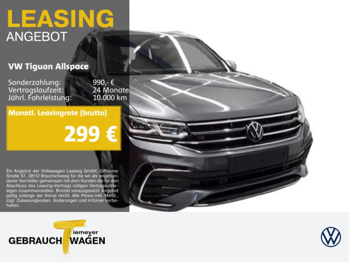 Volkswagen Tiguan Allspace 2.0 TSI DSG 4M R-LINE 7-SITZE IQ Grau - 1