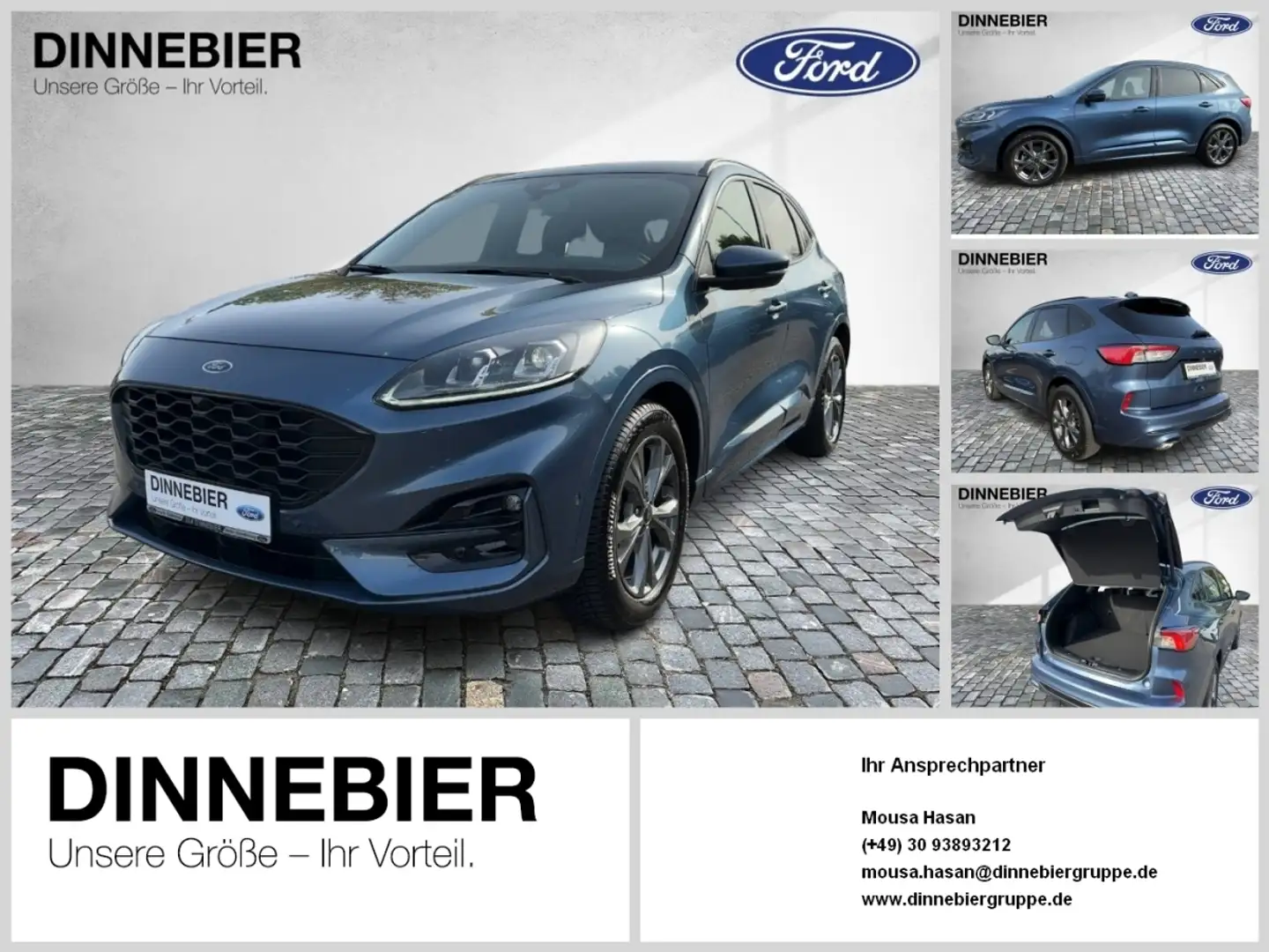 Ford Kuga ST-Line X LED+Navi+Kamera+Winterpaket Bleu - 1