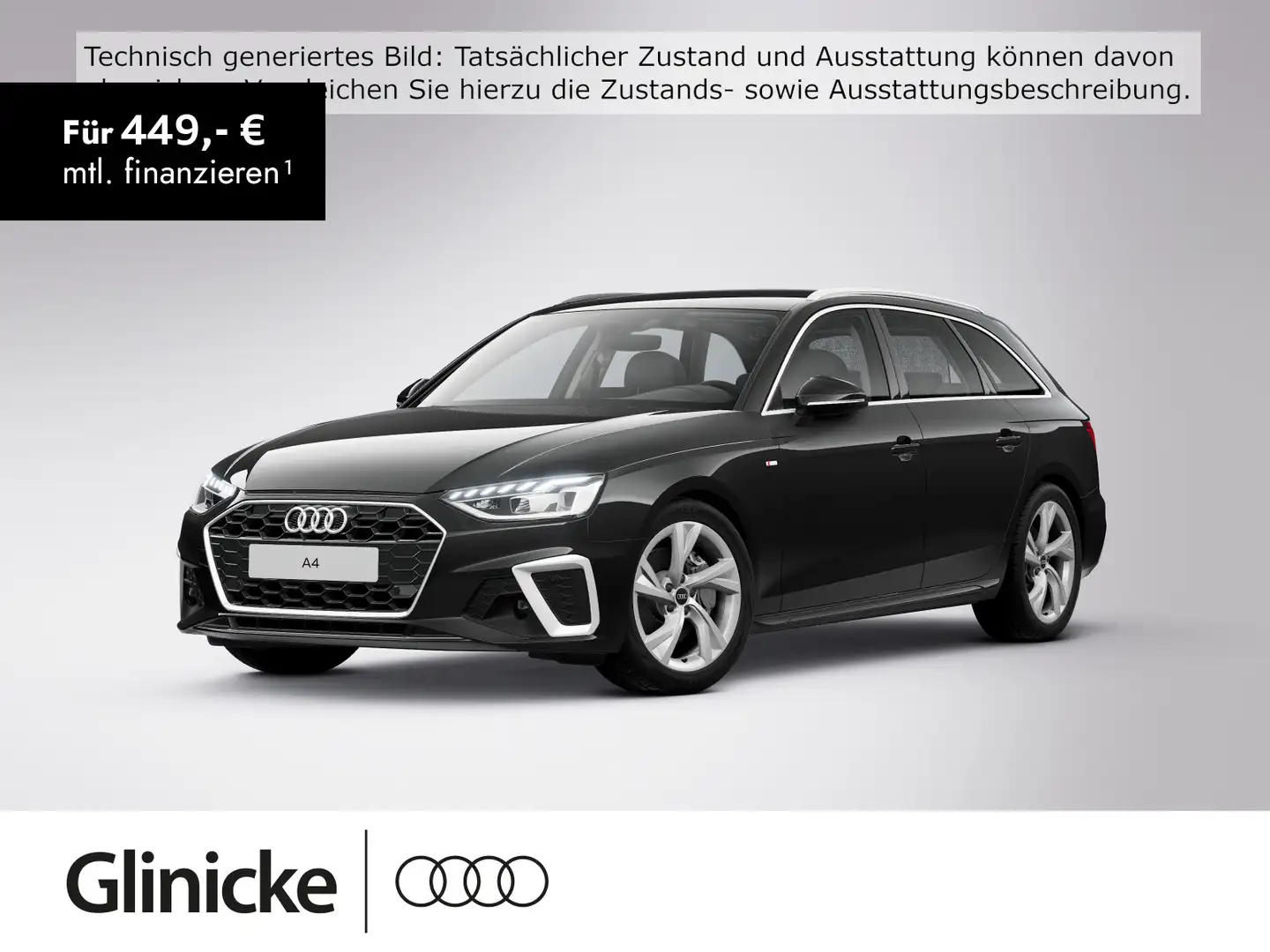 Audi A4 40 TFSI S-line SiHz LED s-tronic Noir - 1