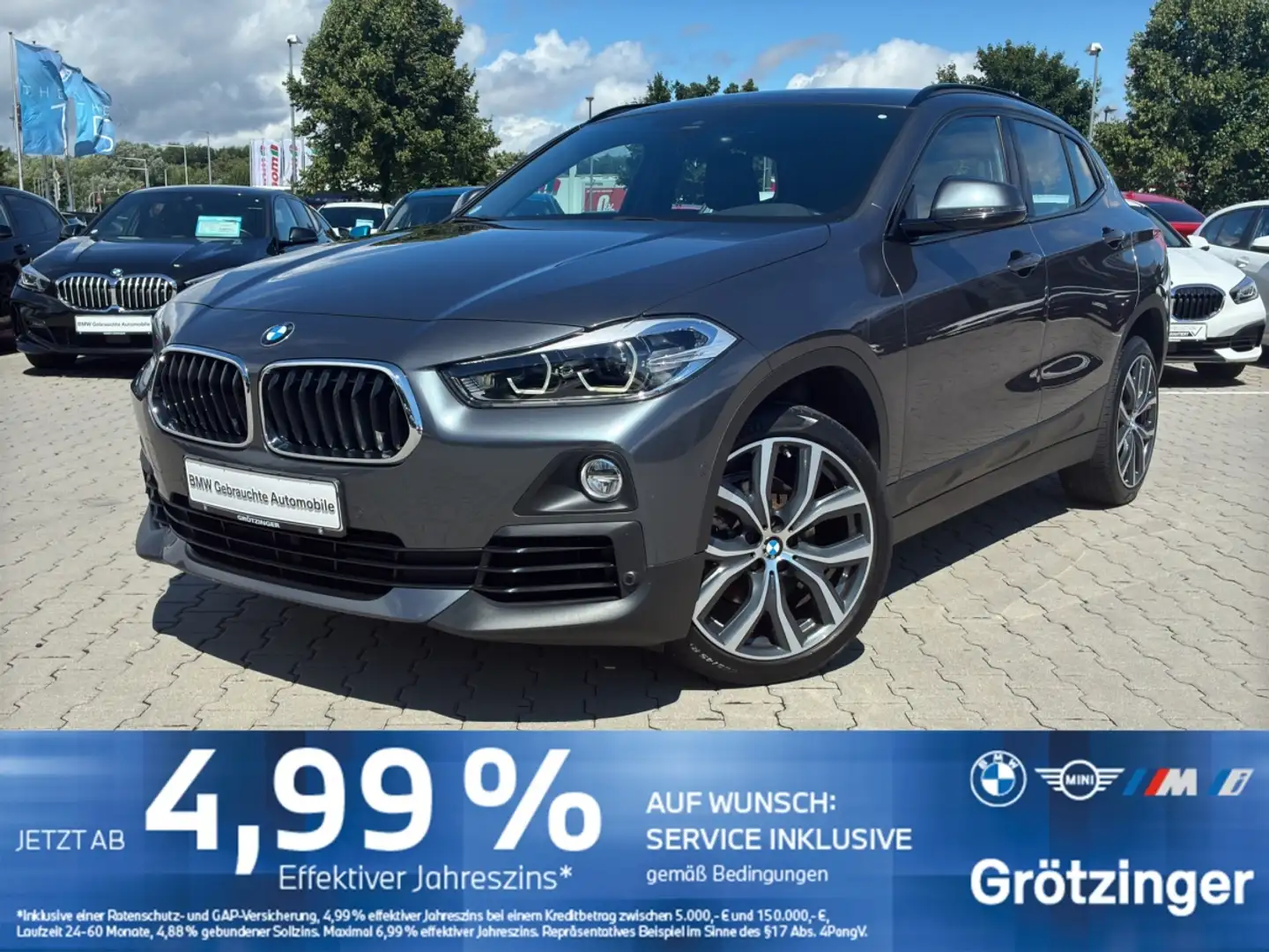 BMW X2 sDrive18i LED+Navi+SHZ+PDC+GRA+HUD+ParkAss Gris - 1