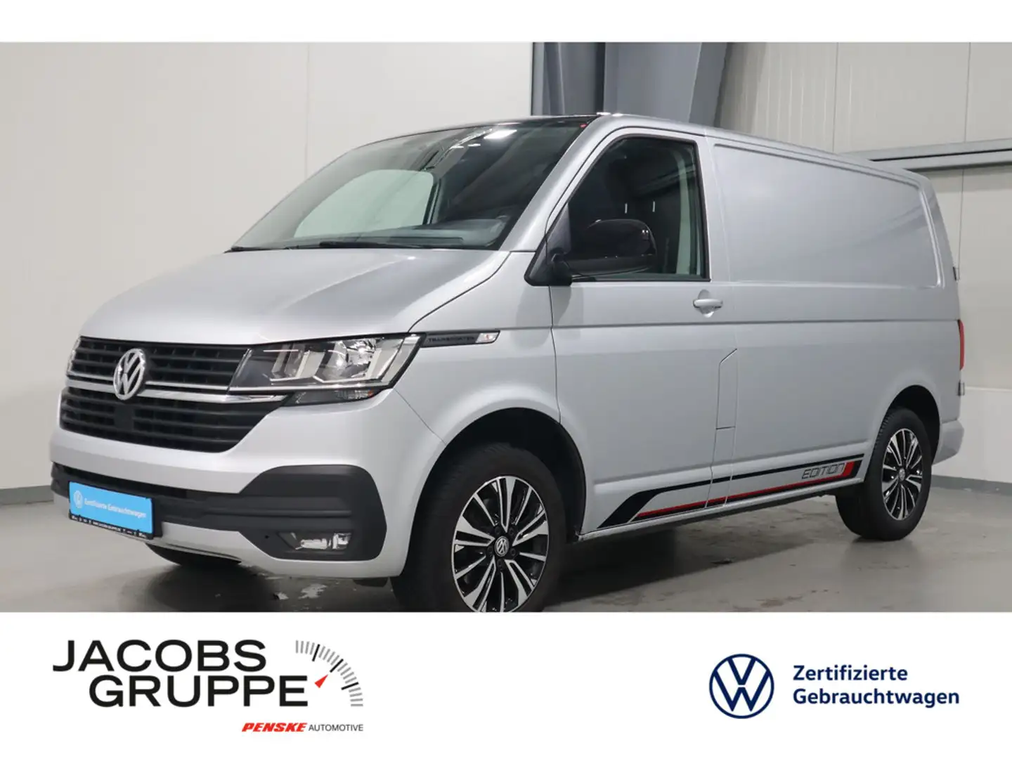 Volkswagen T6.1 Transporter Kasten 2.0 TDI Klima*PDC * Plateado - 1