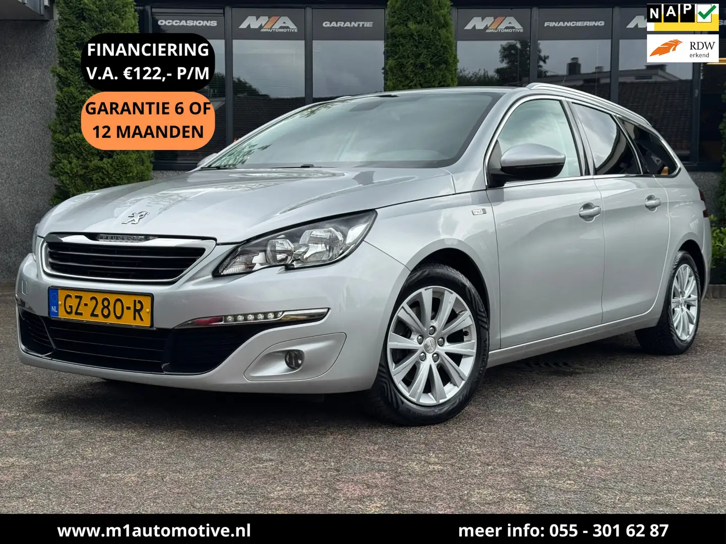 Peugeot 308 SW 1.2 PureTech Style | A/C | Cruise | Trekhaak Grijs - 1