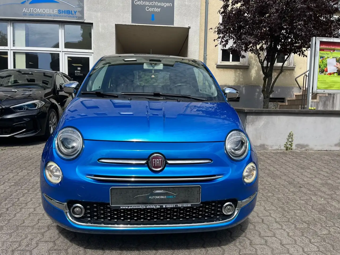 Fiat 500 Mirror 1,2 Leder, PANORAMA Blau - 2