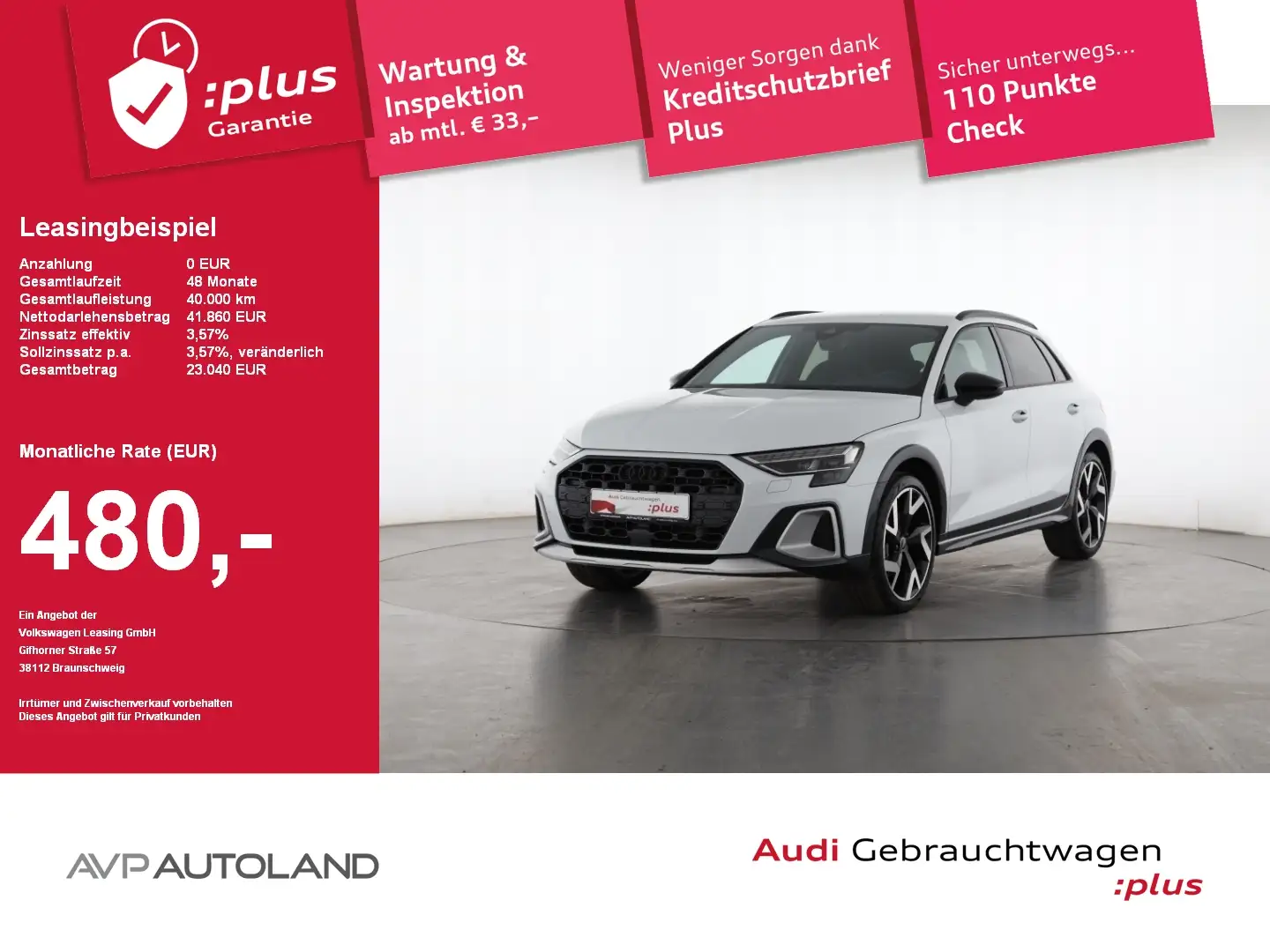 Audi A3 allstreet 35 TDI S tronic | NAVI | ACC | Weiß - 1