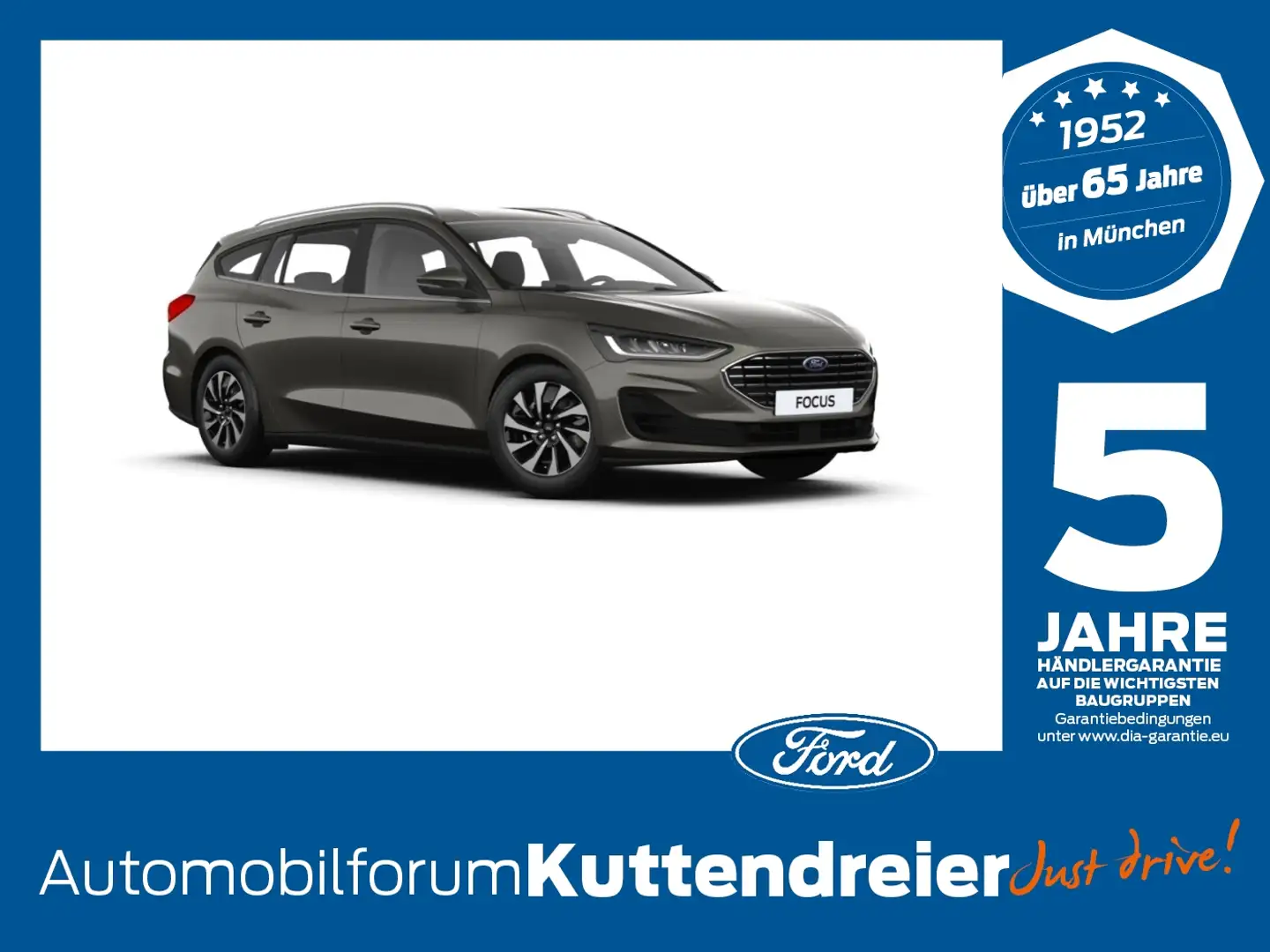 Ford Focus Turnier 1.0 EcoBoost Mild-Hyb S/S Titanium Grau - 1