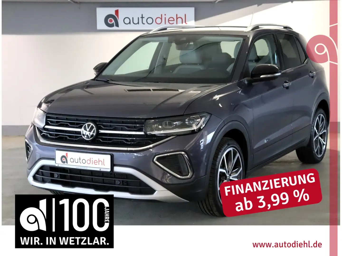 Volkswagen T-Cross 1.5 TSI DSG Style *AHK*NAVI* Grau - 1