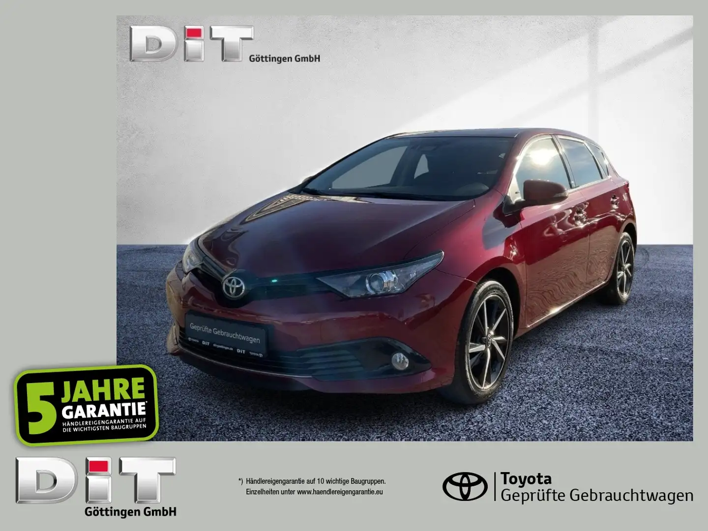 Toyota Auris 1.2 Turbo Team D SHZ+Fernlichtass.+LM Rot - 1