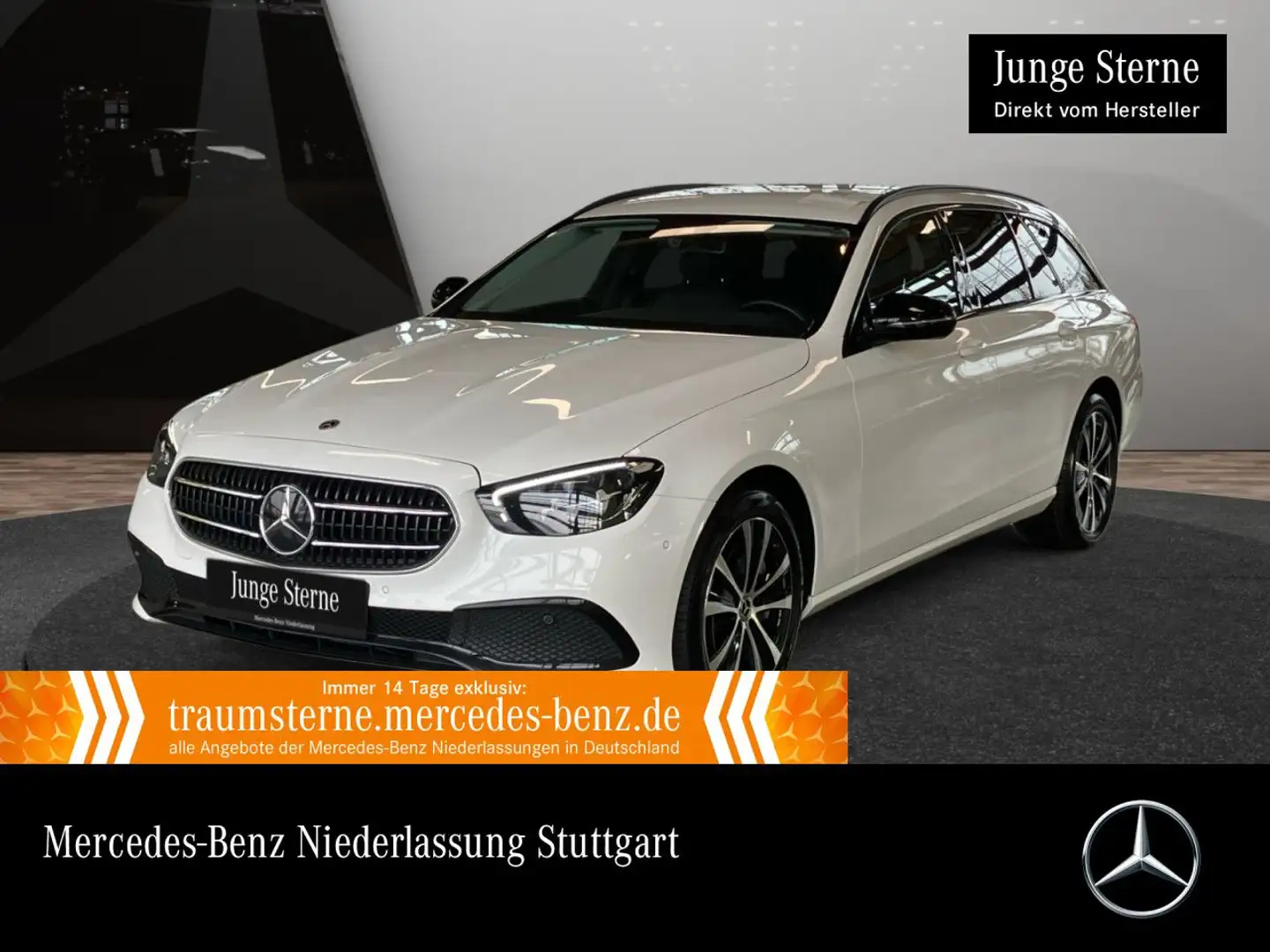 Mercedes-Benz E 300 de T AVANTG+NIGHT+AHK+LED+KAMERA+9G Weiß - 1