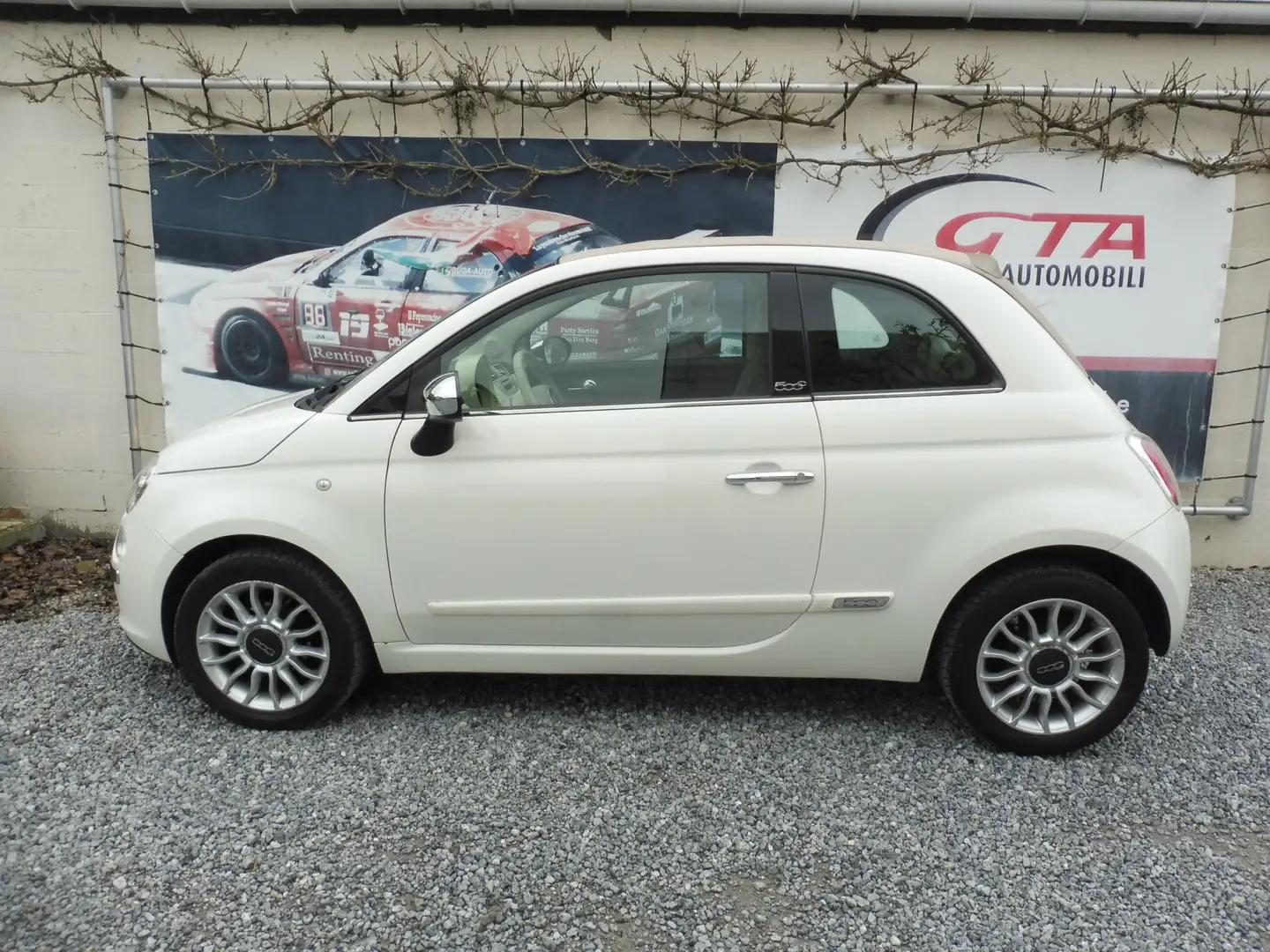 Fiat 500C 1.2i Lounge PUR-02 Stop Wit - 1