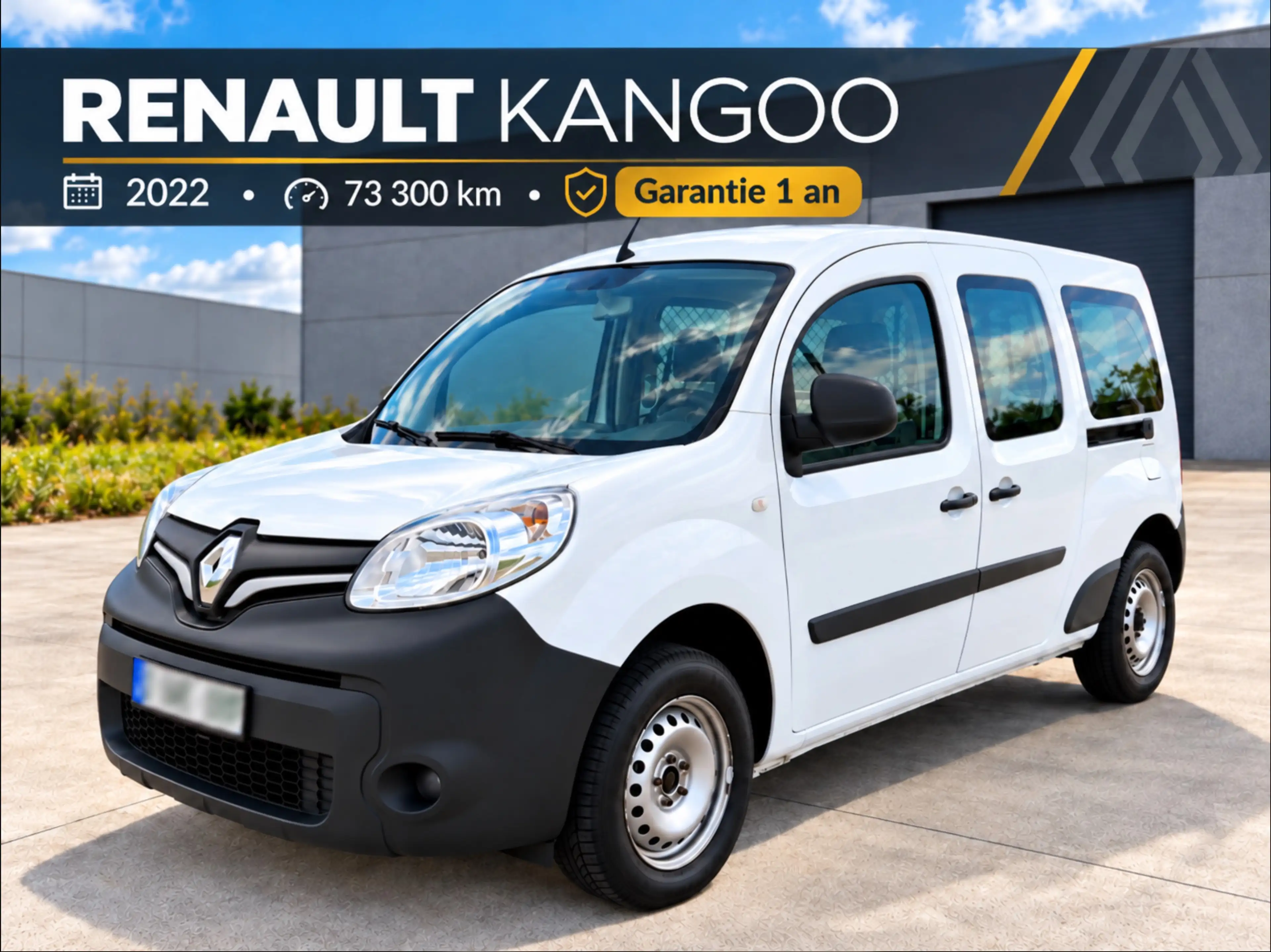 Renault Kangoo MAXI 1.5 Blue dCi 95 • 2022 • 73.000 KM • 2 PORTES LAT. • 7.900€ TVAC • GARANTIE 1 AN