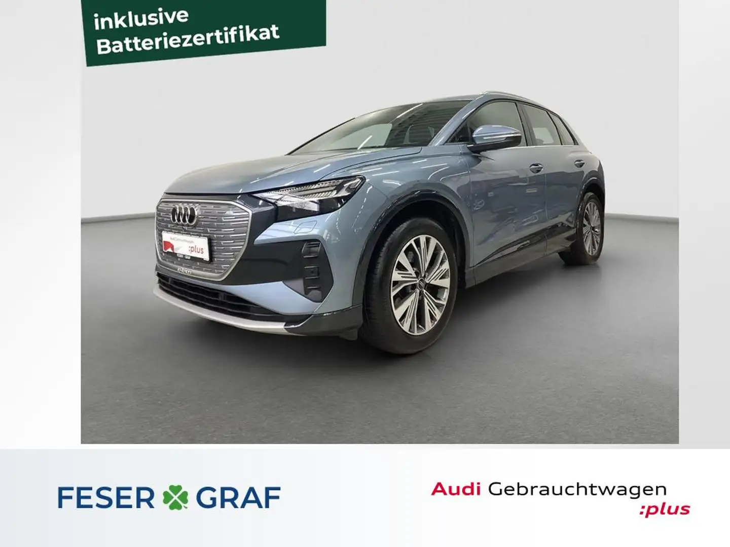 Audi Q4 e-tron advanced 35 Matrix RFK ACC Wärmepumpe SHZ Blau - 1