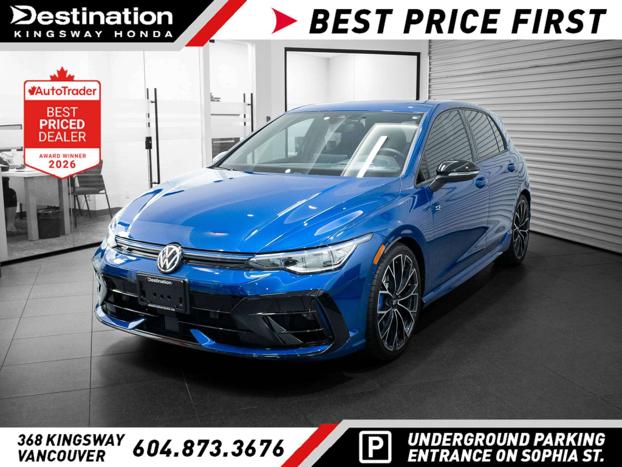 Lapiz Blue Metallic 2025 Volkswagen Golf R Hatchback All-Wheel Drive Automatic