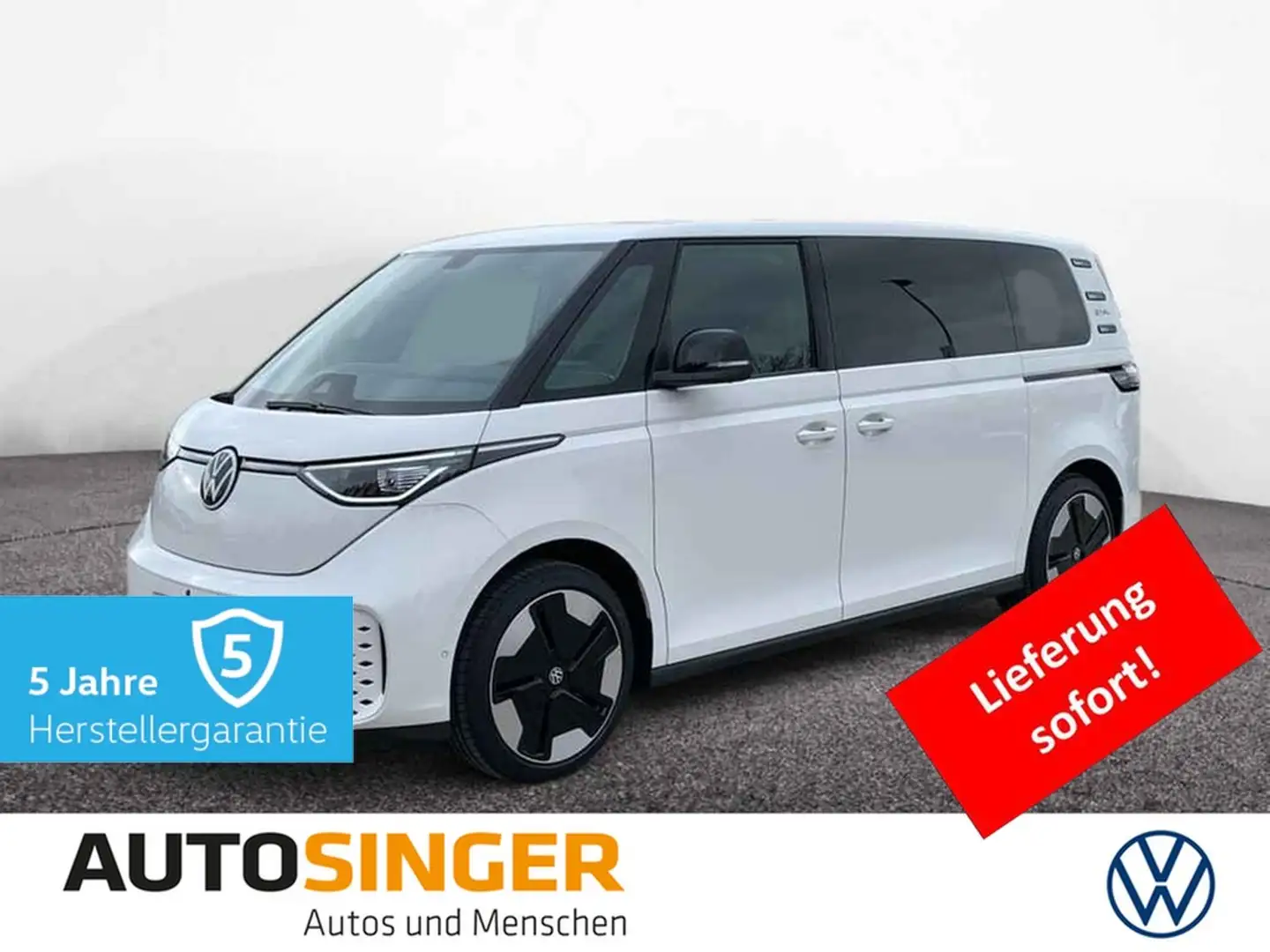 Volkswagen ID. Buzz ID.Buzz GOAL LANG LR 6-S*WÄRME*MATRIX*AHK*360*21" Alb - 1