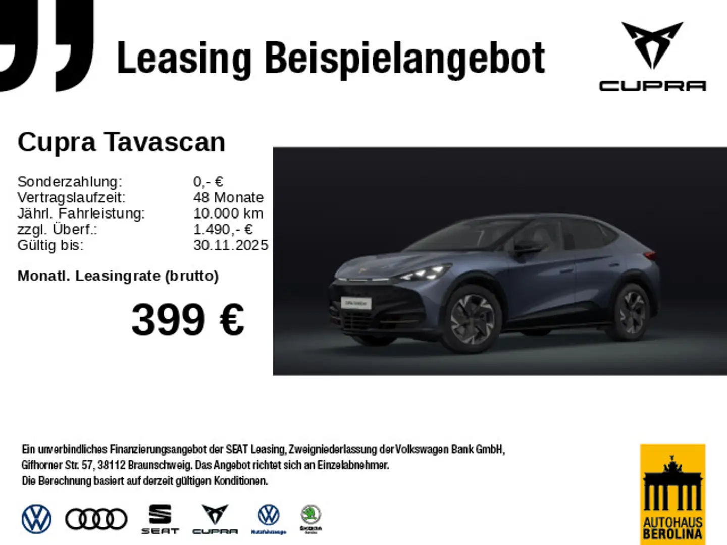 CUPRA Tavascan Endurance *ACC*R-CAM*WärmeP*NAV*SHZ* Blau - 1