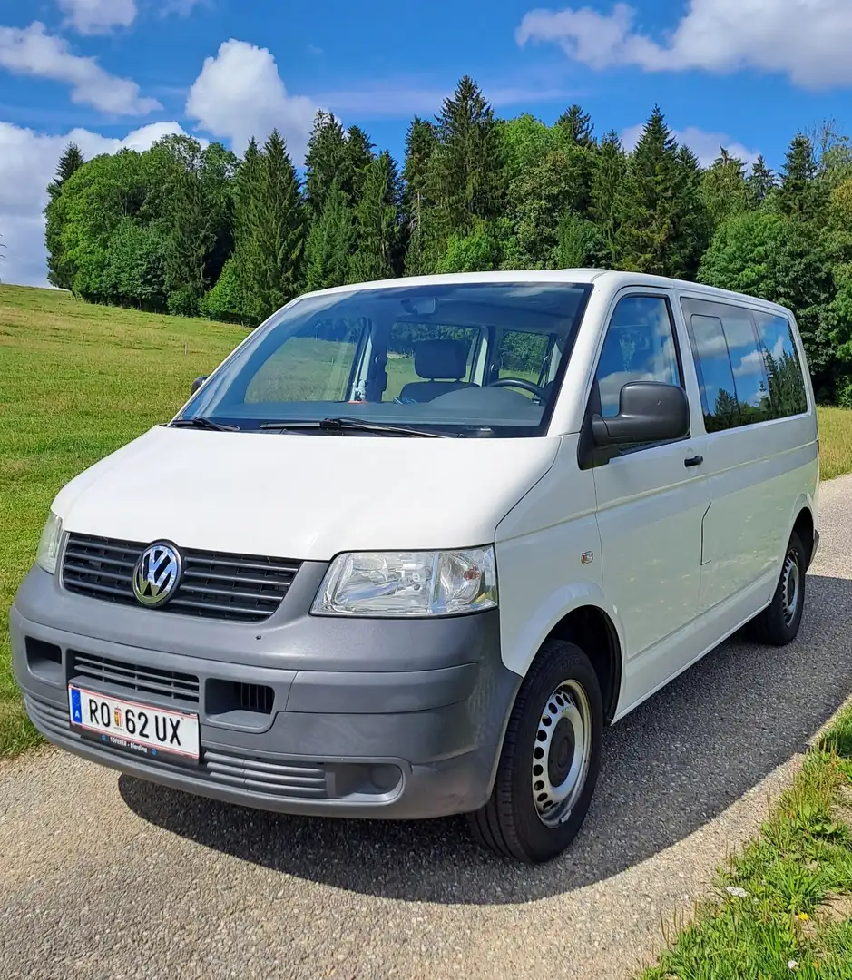 Volkswagen T5 Kombi 1,9 TDI Weiß - 1