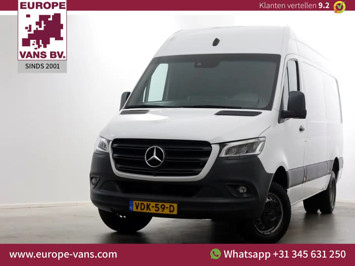 Mercedes-Benz Sprinter 516 CDI 163pk L2H2 7G Automaat LED/ACC/Camera/Trek Wit - 1