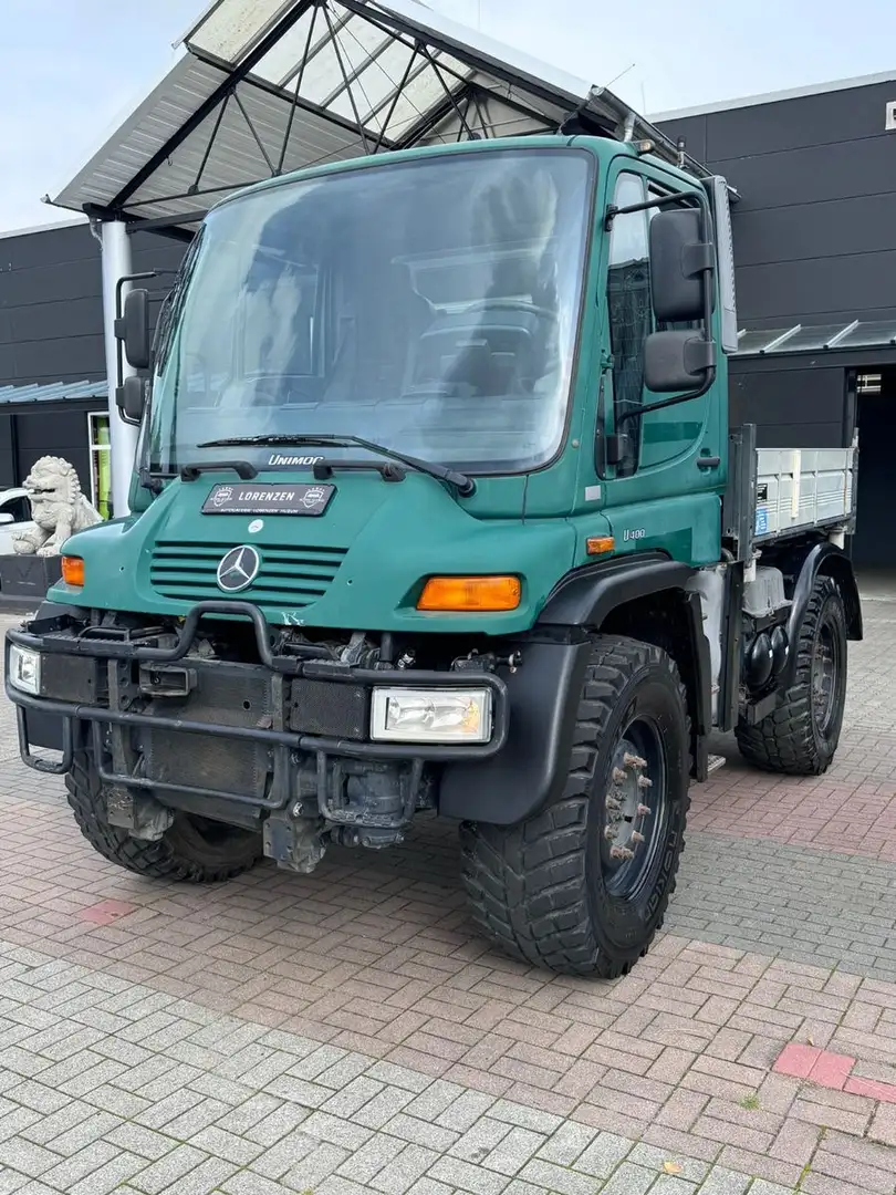 Unimog U400/405-12 4x4 6.4l Ladefläche 1.Hand "Mwst " Green - 1