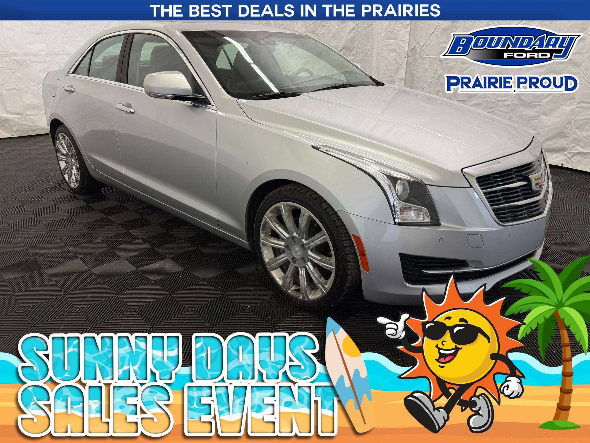 Silver 2018 Cadillac ATS Sedan All-Wheel Drive 8-Speed Automatic