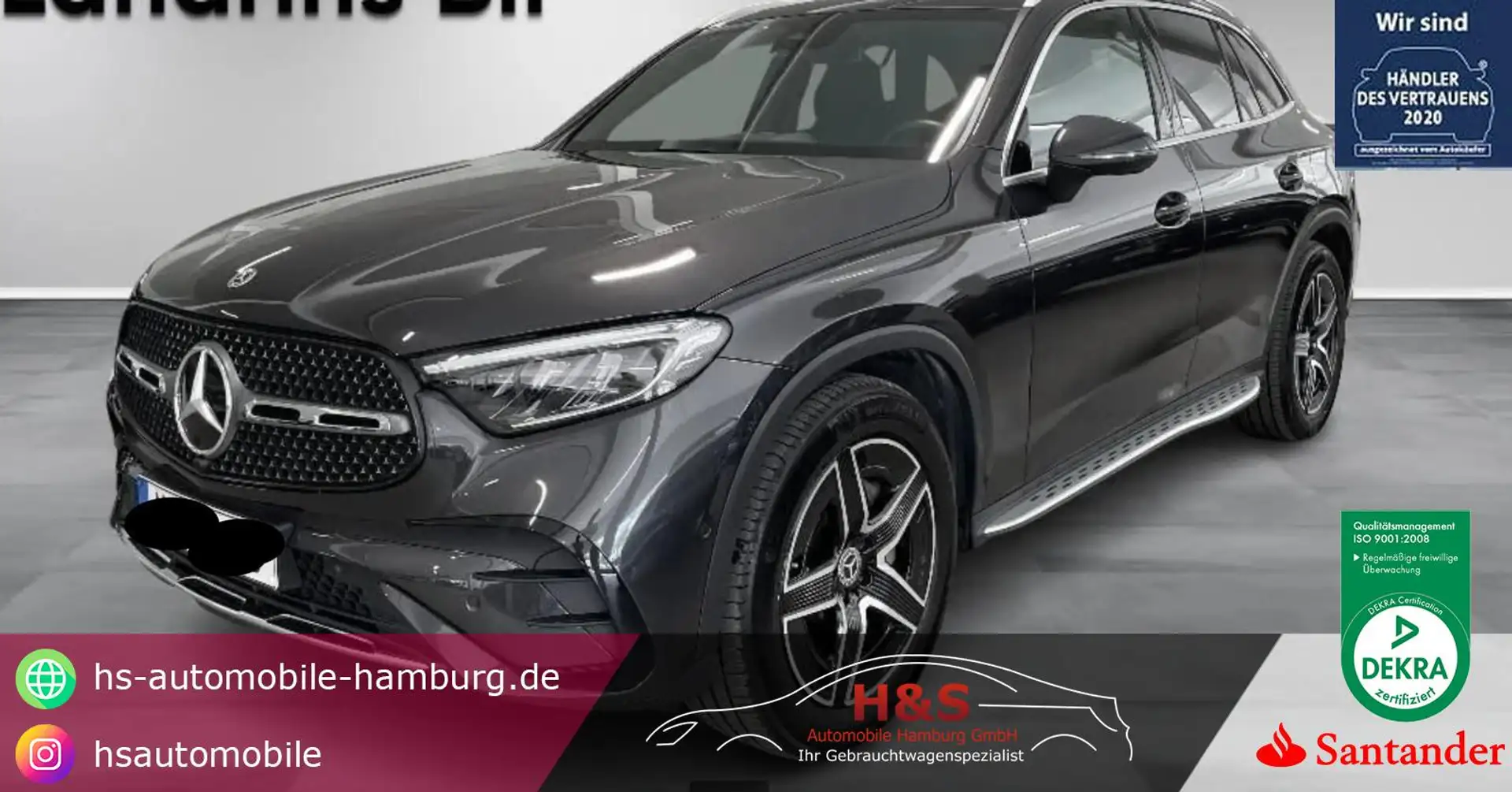 Mercedes-Benz GLC 220 d 4Matic AMG-LINE Panorama Gris - 1