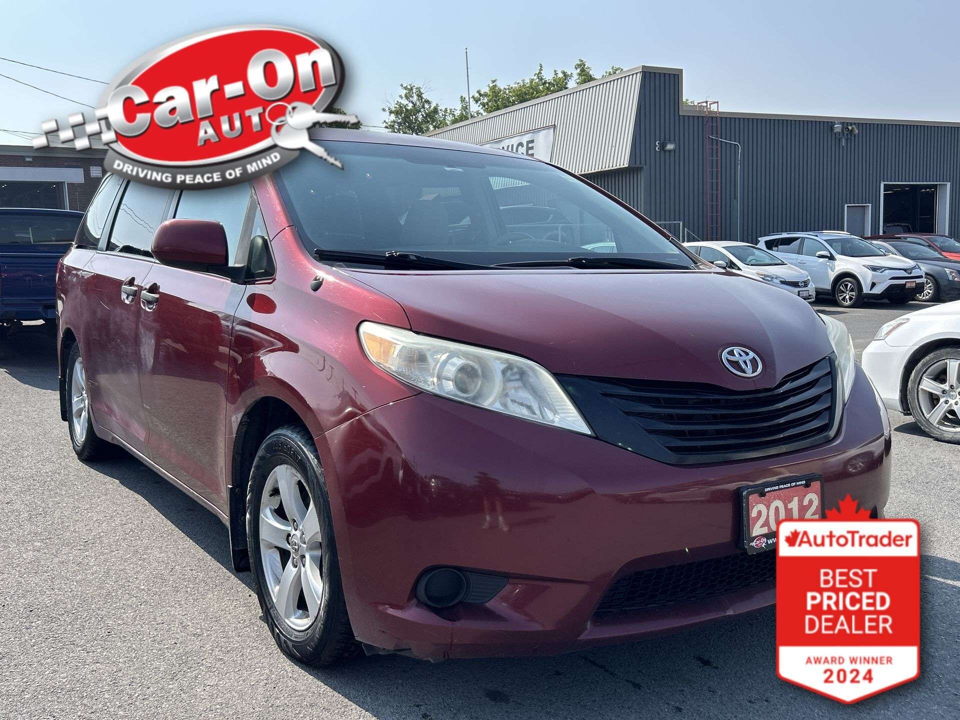 Red 2012 Toyota Sienna Minivan Front-Wheel Drive Automatic