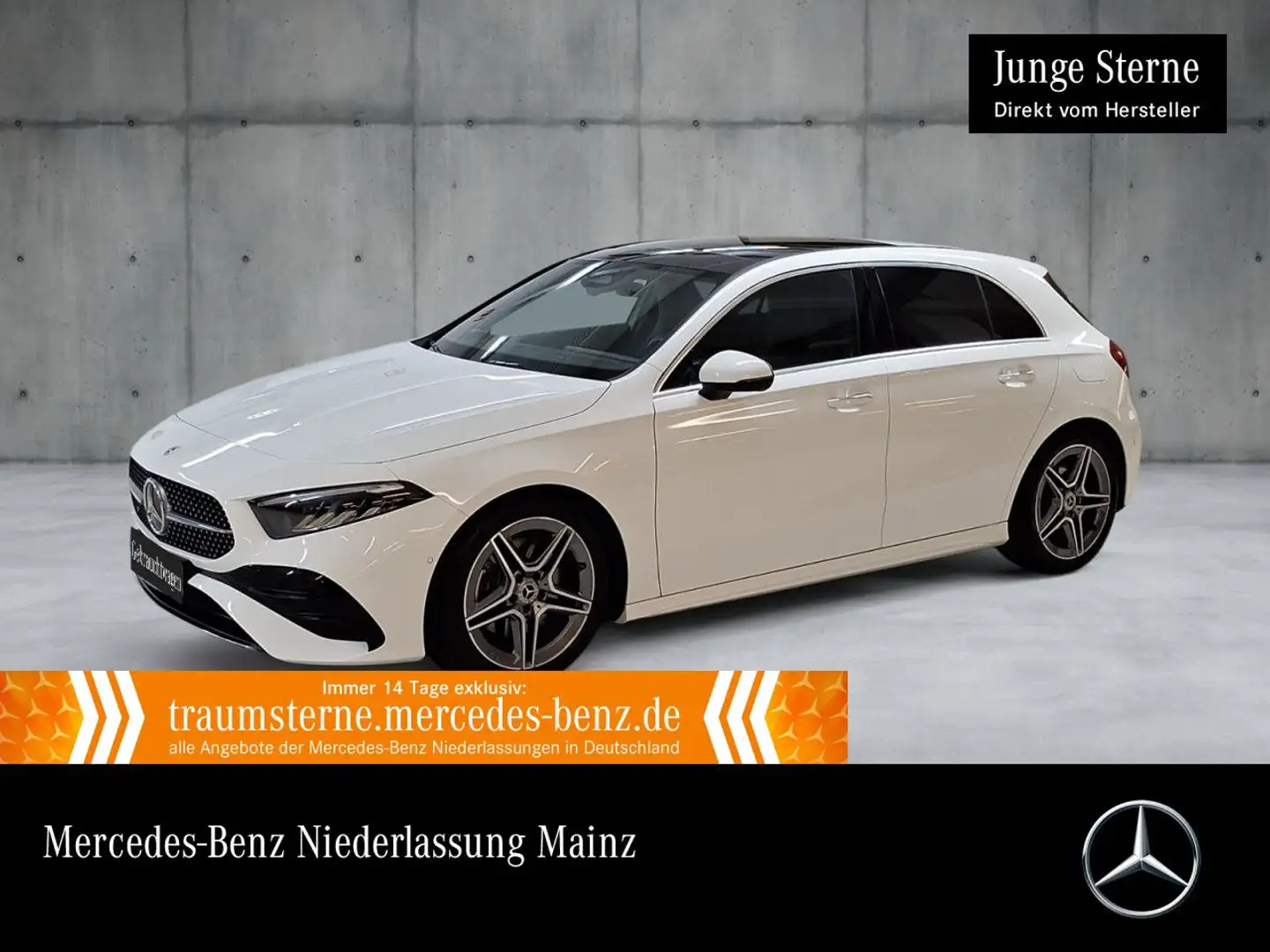 Mercedes-Benz A 220 d AMG+PANO+LED+BURMESTER+KAMERA+TOTW+KEYLESS Weiß - 1