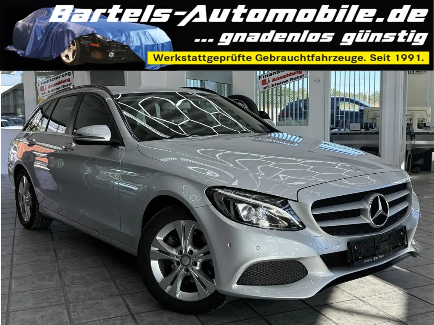 Mercedes-Benz C 220 T d, LED, Standheizung, 7G-Tronic, Navi Zilver - 1