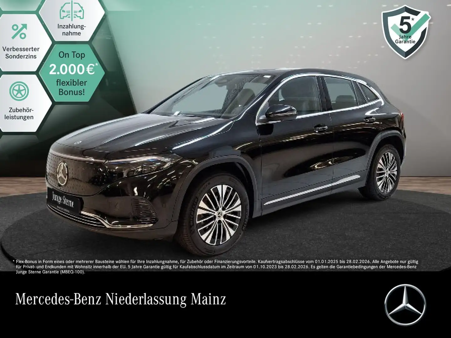 Mercedes-Benz EQA 250 PROG+ADVANCED+360+SPUR Noir - 1