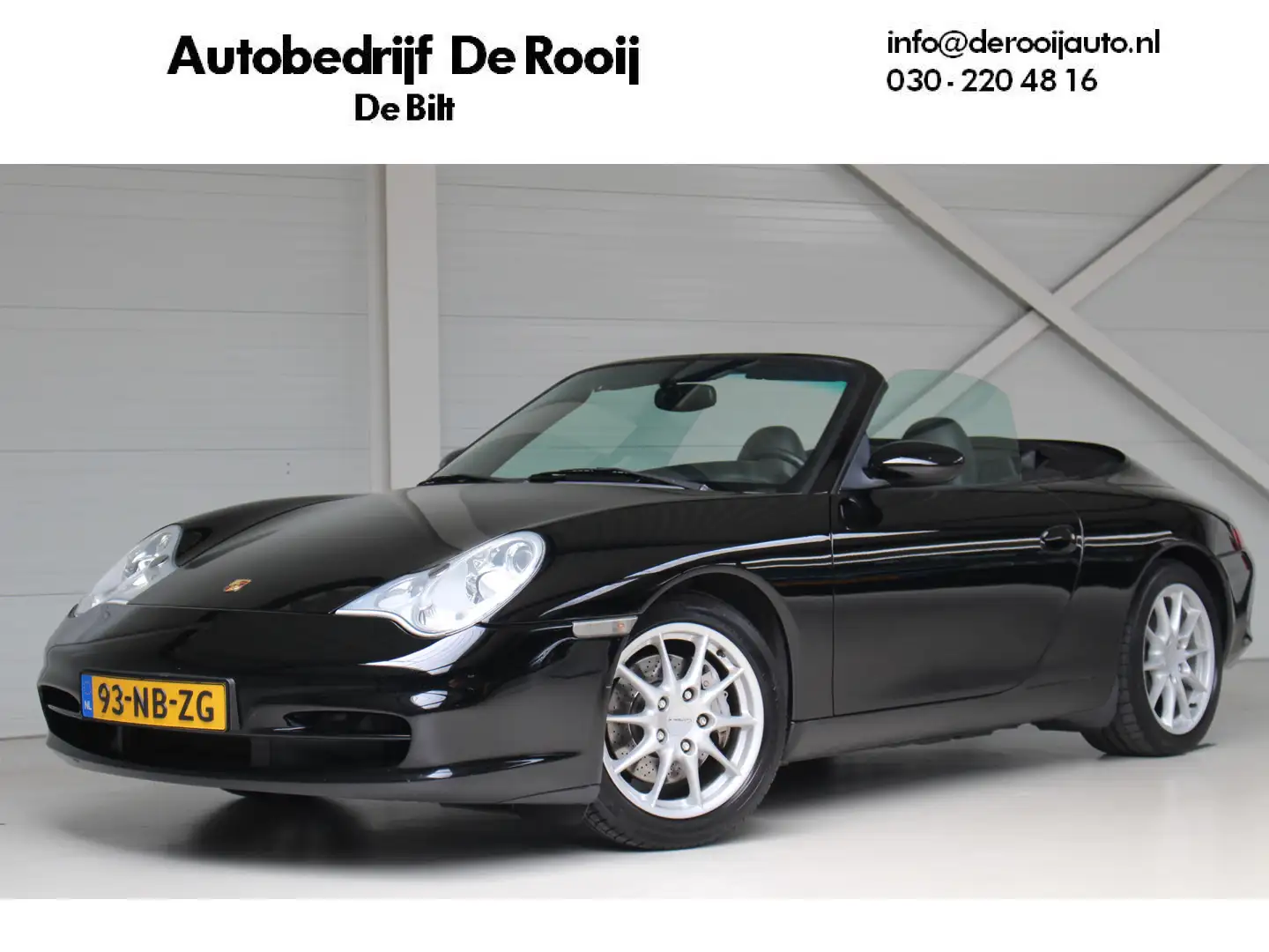 Porsche 996 Cabrio 3.6 Carrera 4 Automaat Leder | Xenon | Navi Zwart - 1