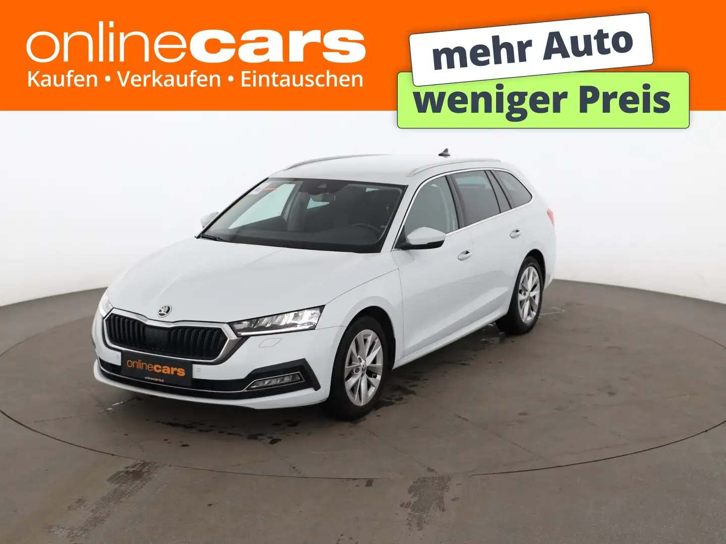 Skoda Octavia Combi 2.0 TDI Business LED AHK LEDER NAVI Weiß - 1
