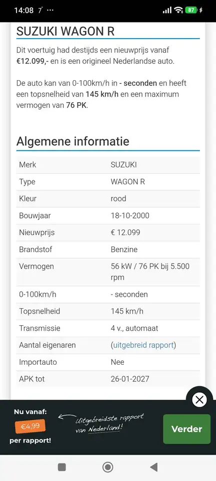 Suzuki Wagon R+ Wagon R 1.3 GL, foto 8
