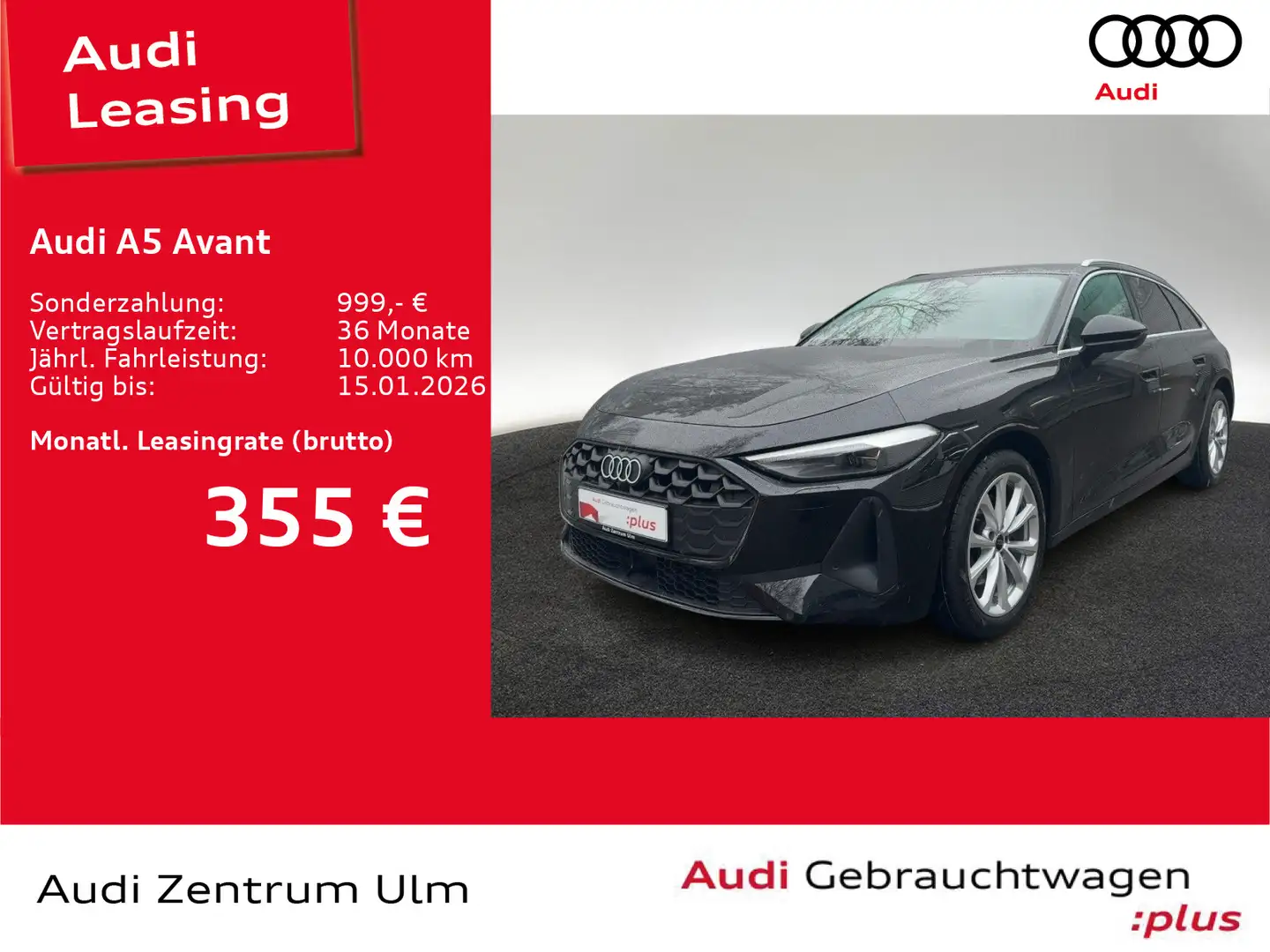 Audi A5 TFSI quattro AHK LED NAVI RFK 5J.GAR. Schwarz - 1
