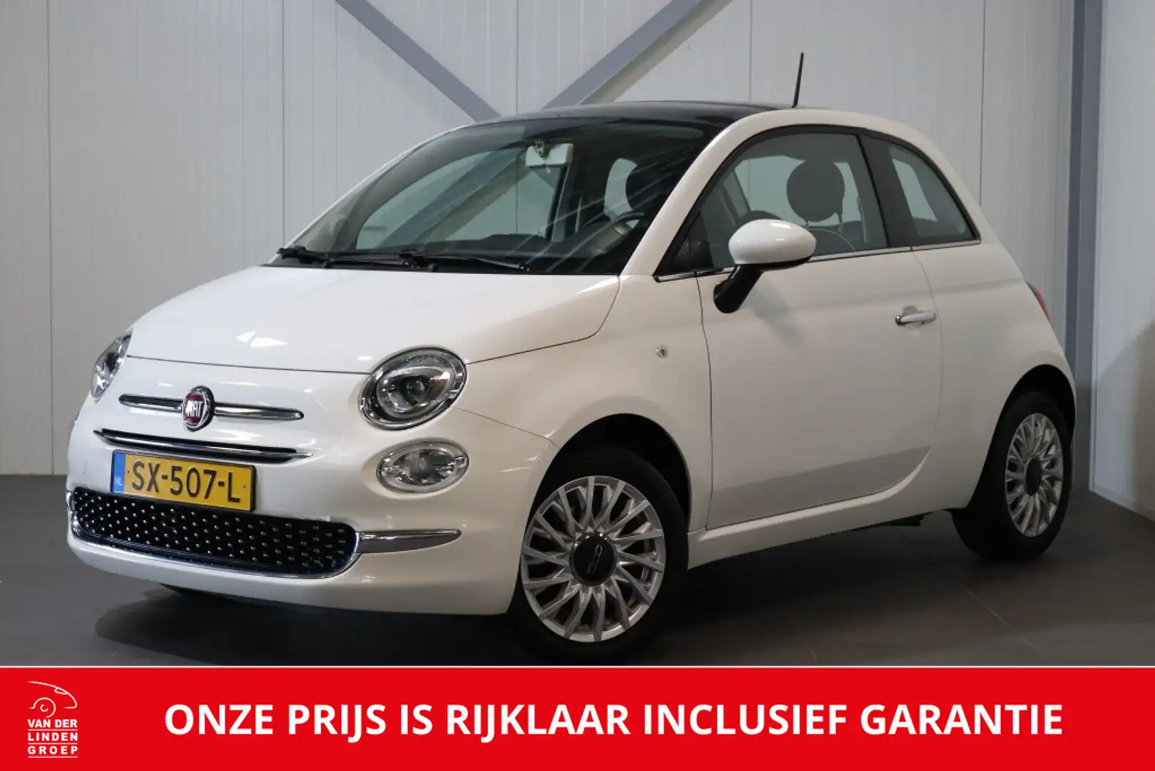 Fiat 500 1.2 Lounge|Airco|Panodak|Bluetooth|Cruise|Rijklaar Blanc - 1