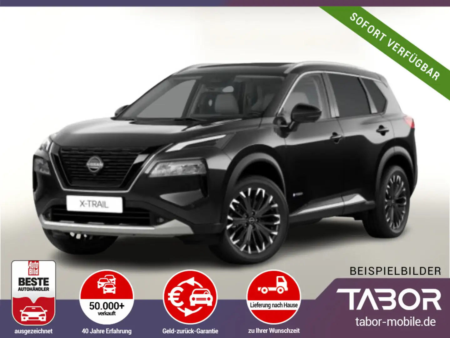 Nissan X-Trail 204 MY24 Tekna Pano V-LED HUD 360° eHK Schwarz - 1