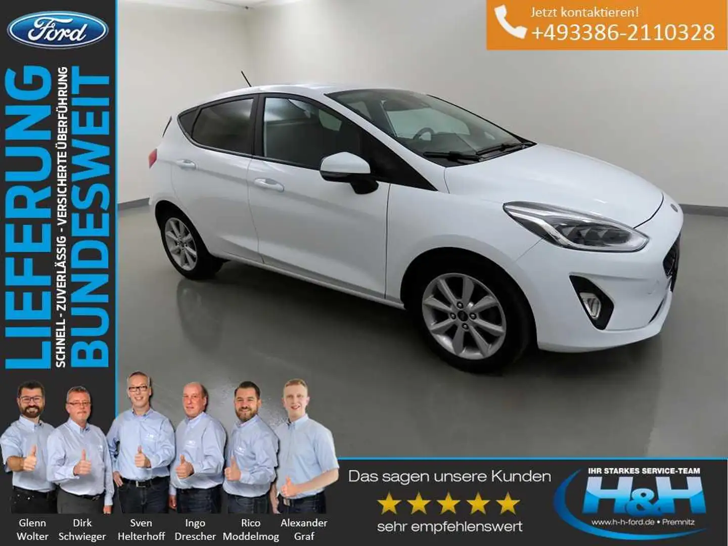 Ford Fiesta 1.0 EcoB Aut. Cool&Connect AHK+LED+ACC Beyaz - 1