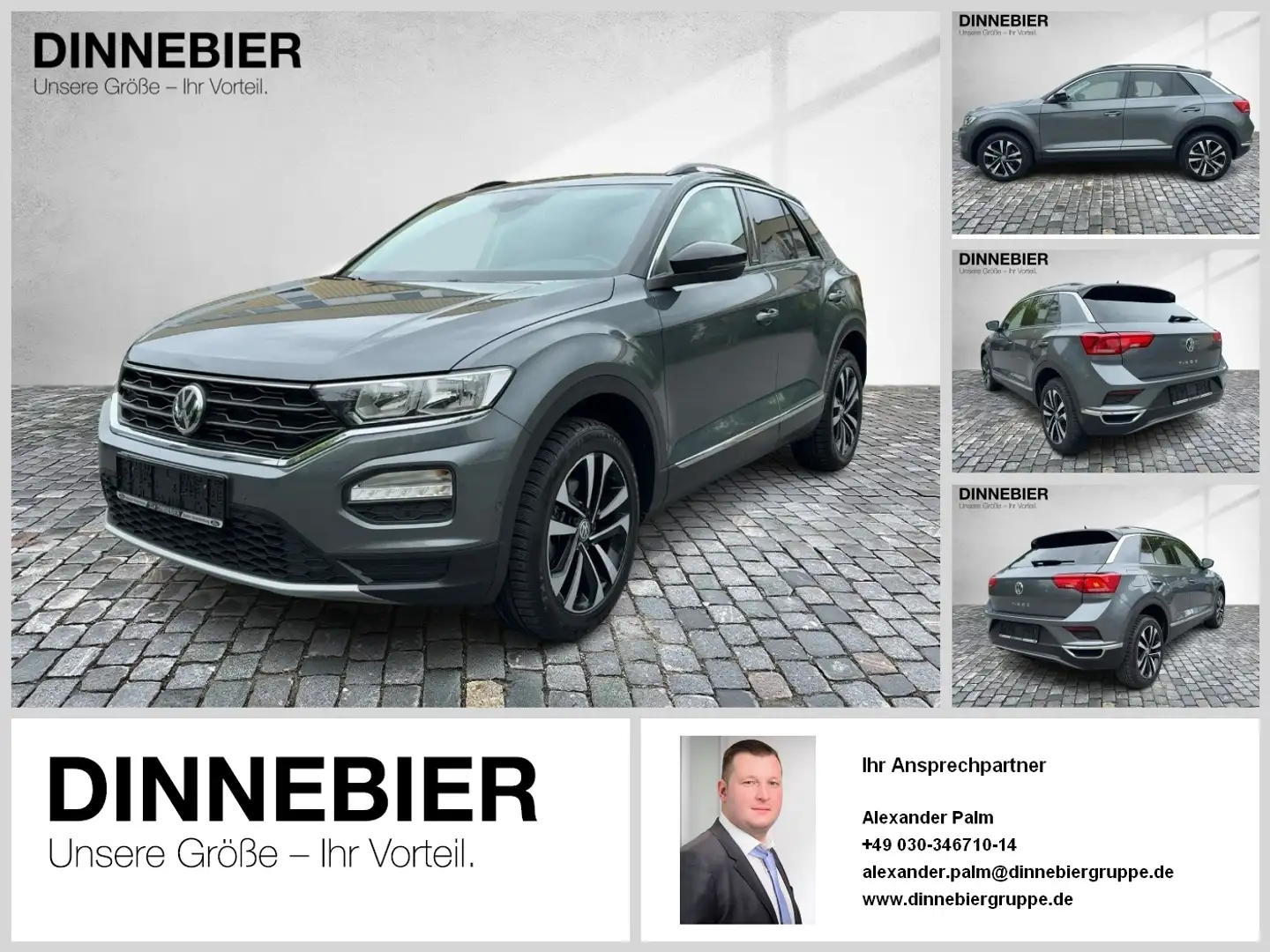 Volkswagen T-Roc IQ.DRIVE KAM ParkAss. ACC SpurH Gris - 1