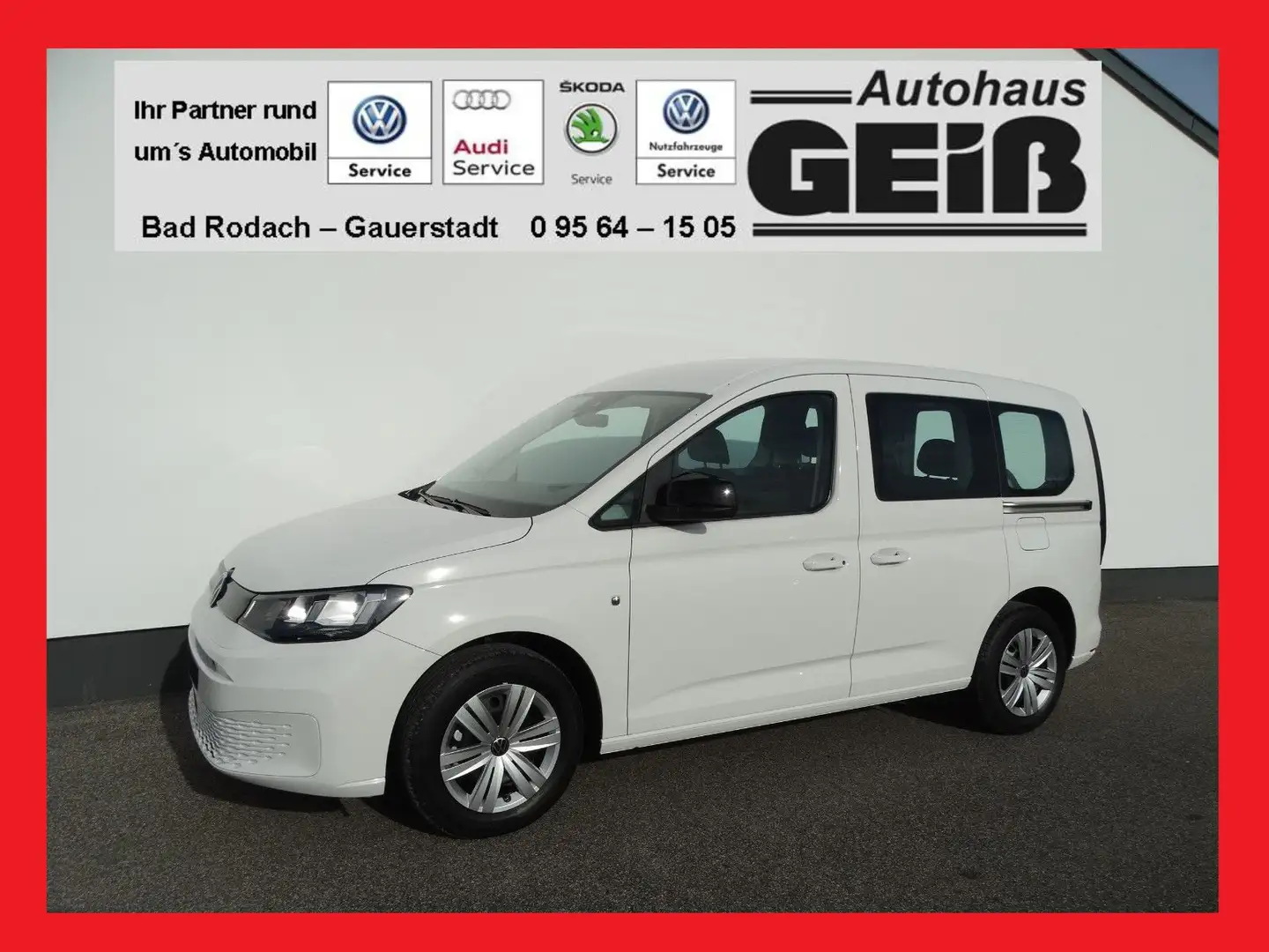 Volkswagen Caddy 1.5 TSI Sitzhz/PDC/MFL/5Si/AppC/4J.Gara Weiß - 1