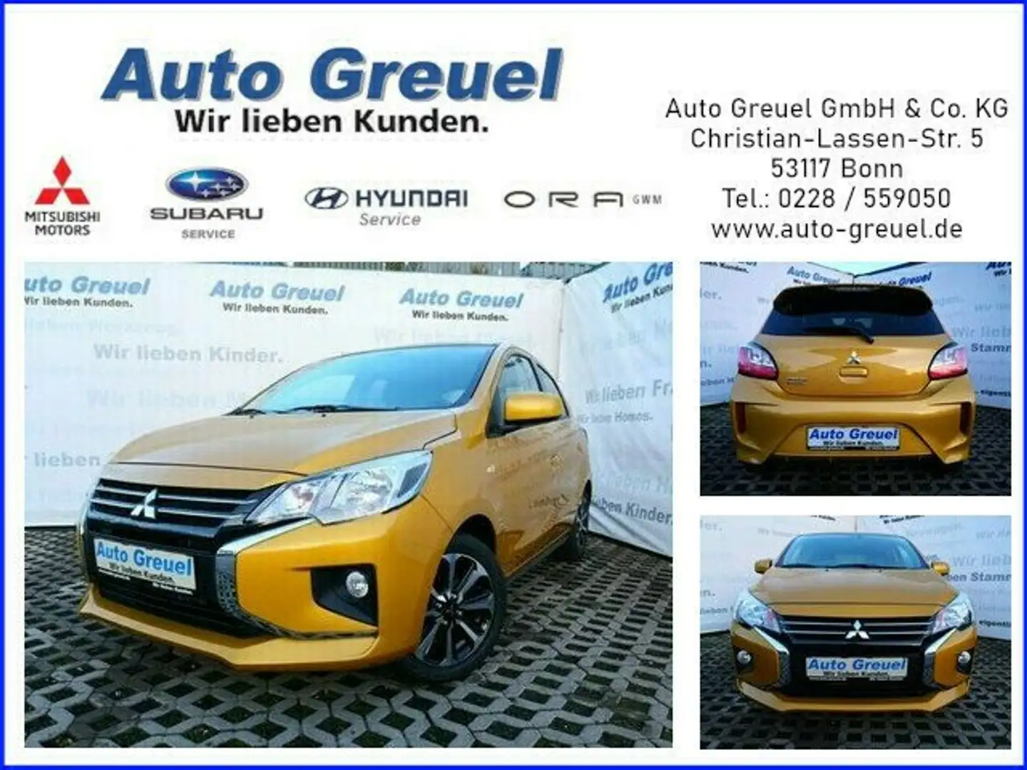Mitsubishi Space Star 1.2 Select+ Citrin-Gelb Jaune - 1
