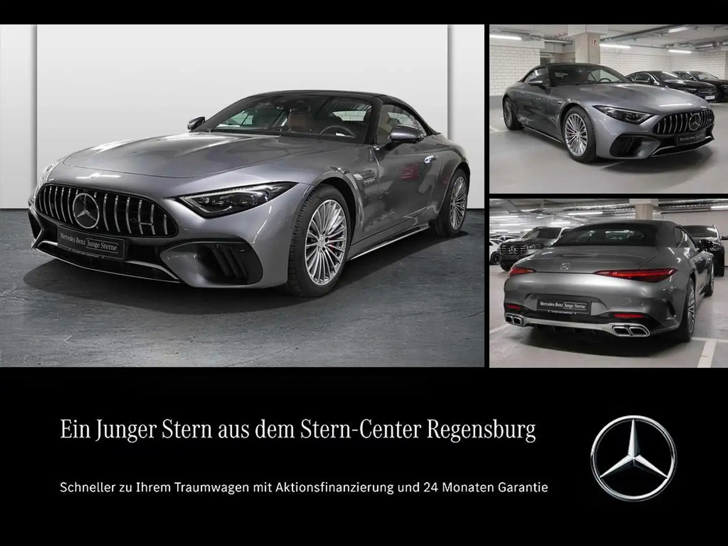 Mercedes-Benz SL 55 AMG 4M+ PREMIUMPLUS+DIS+HUD+SITZKL+MASSAGE Šedá - 1