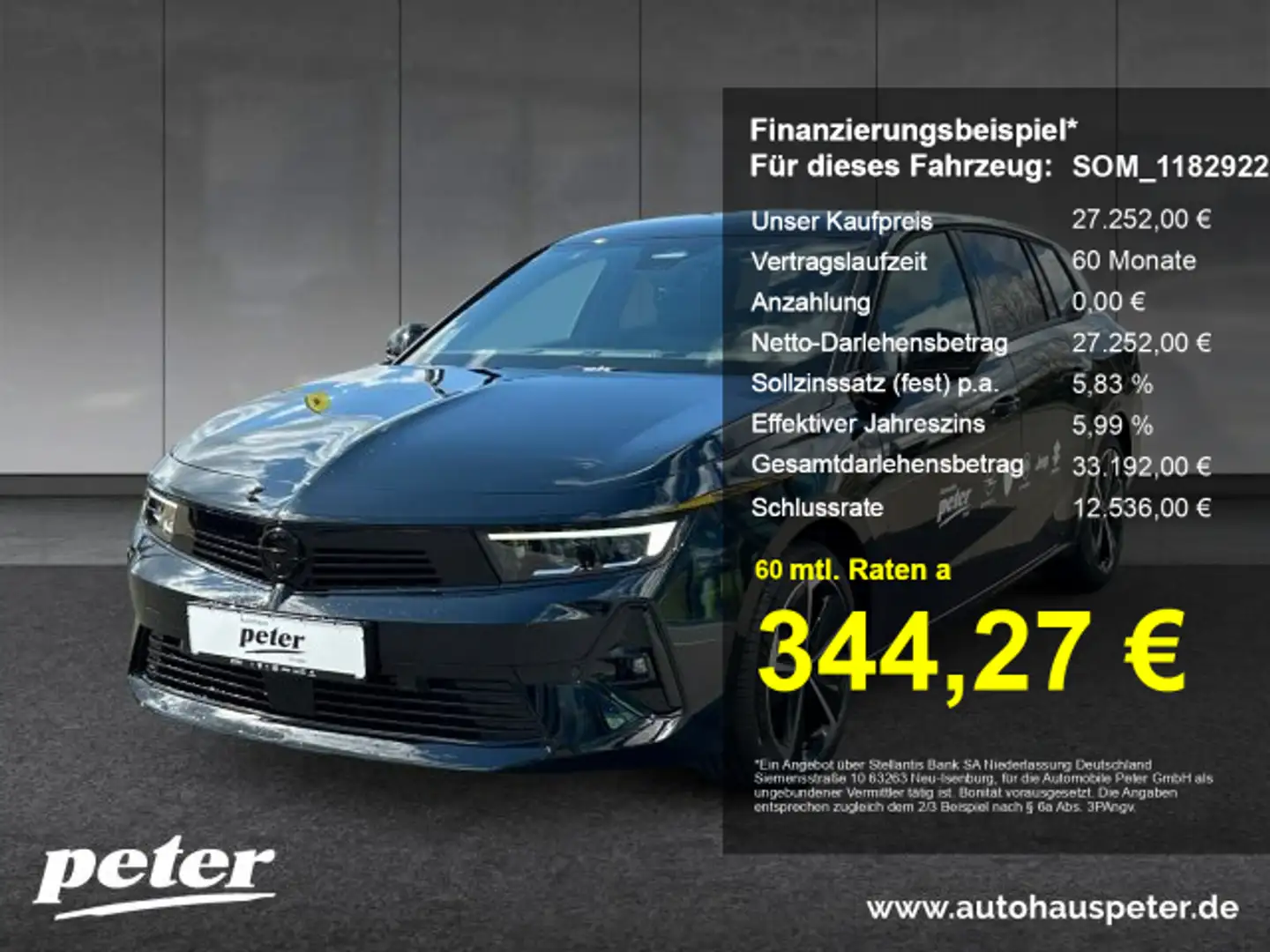 Opel Astra Astra L 1.2 Turbo GS Line (EURO 6e) Noir - 1