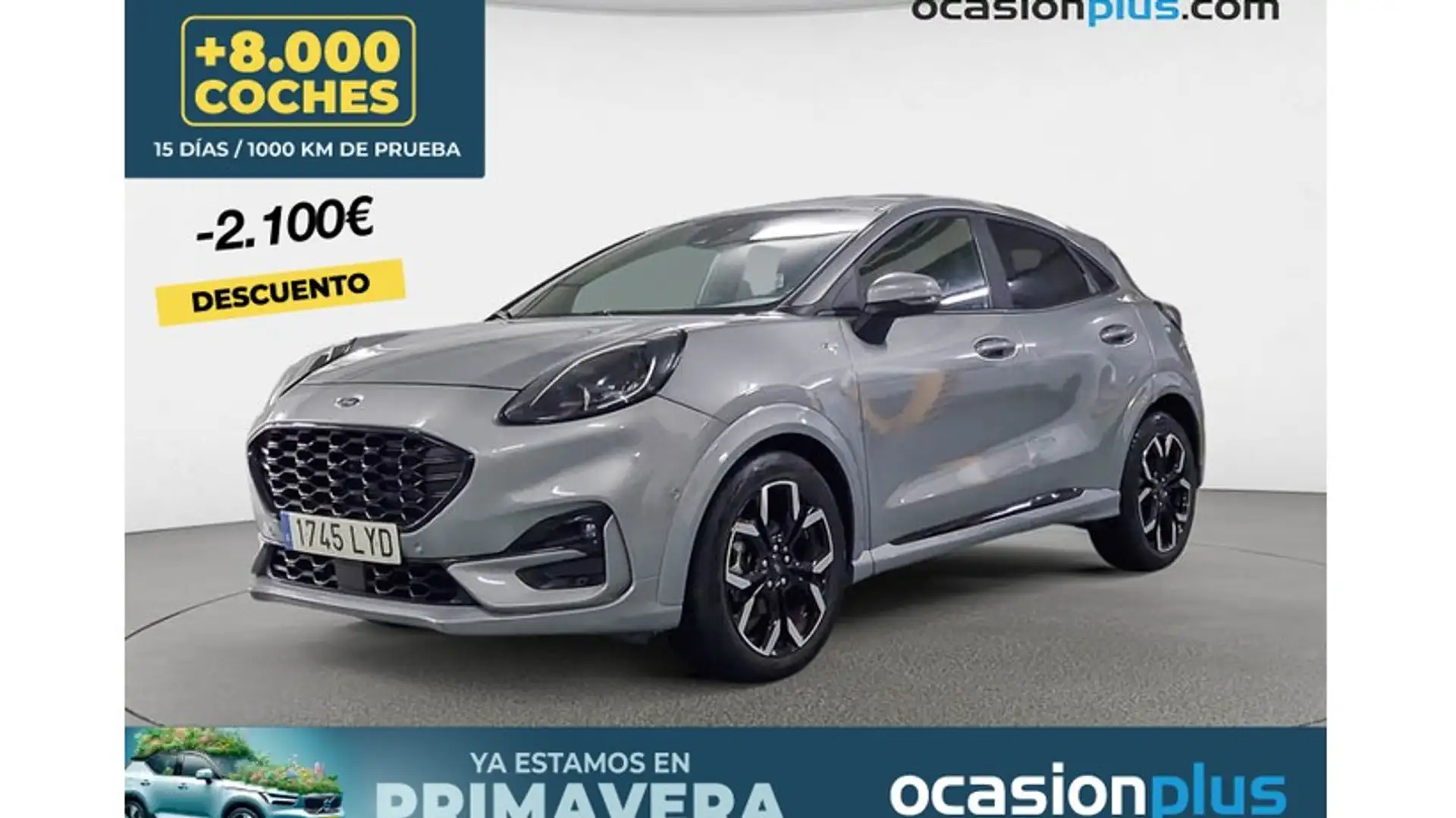 Ford Puma 1.0 EcoBoost MHEV ST-Line X Aut. 155 Zilver - 1