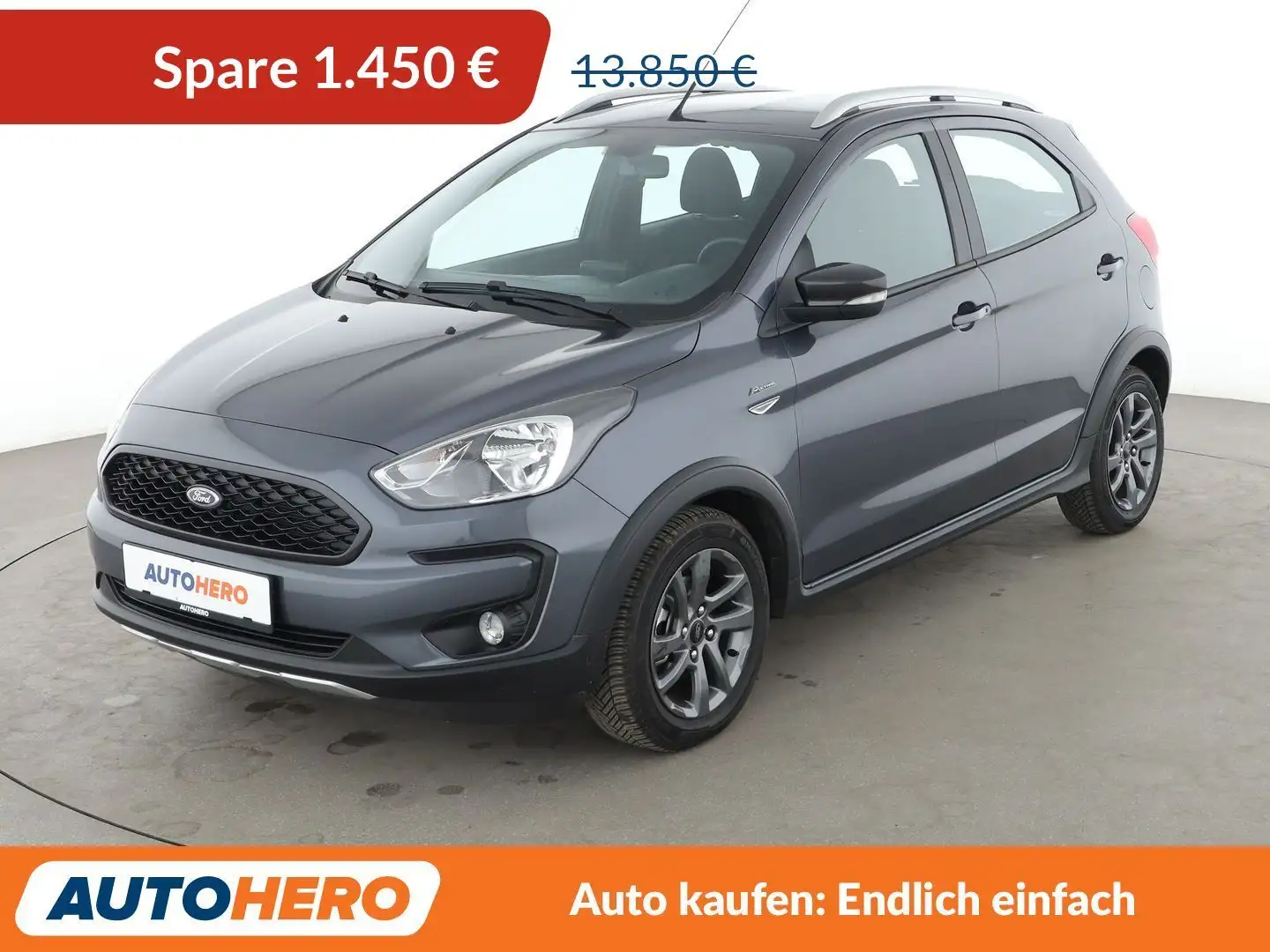Ford Ka/Ka+ 1.2 Ti-VCT Active*TEMPO*LIM*PDC*SHZ*ALU* Grau - 1